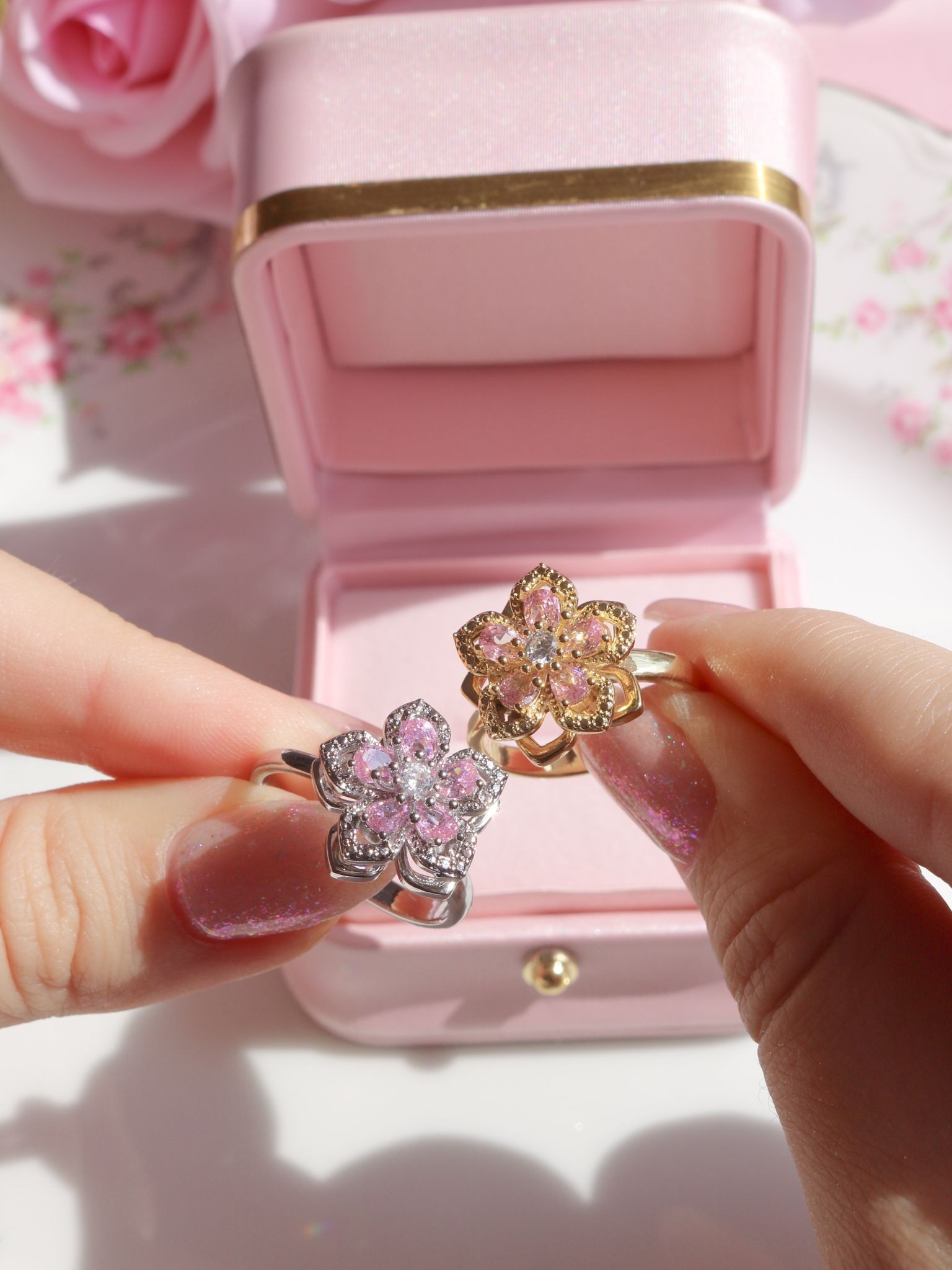 Rapunzel Flower Fidget Ring 