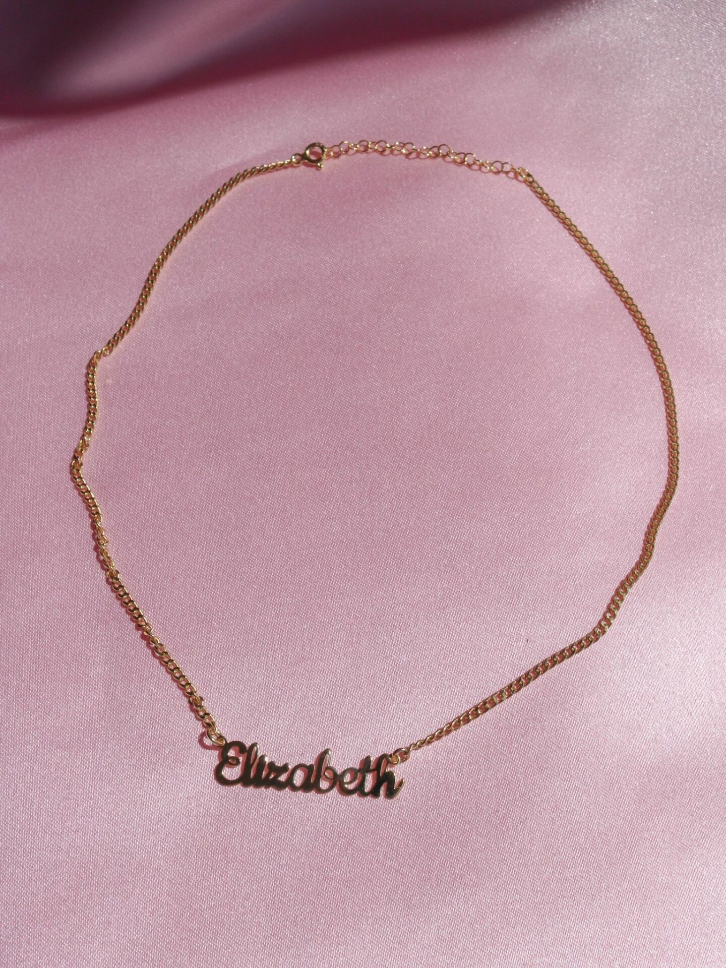 Thick Chain Name Necklace 925 Silver