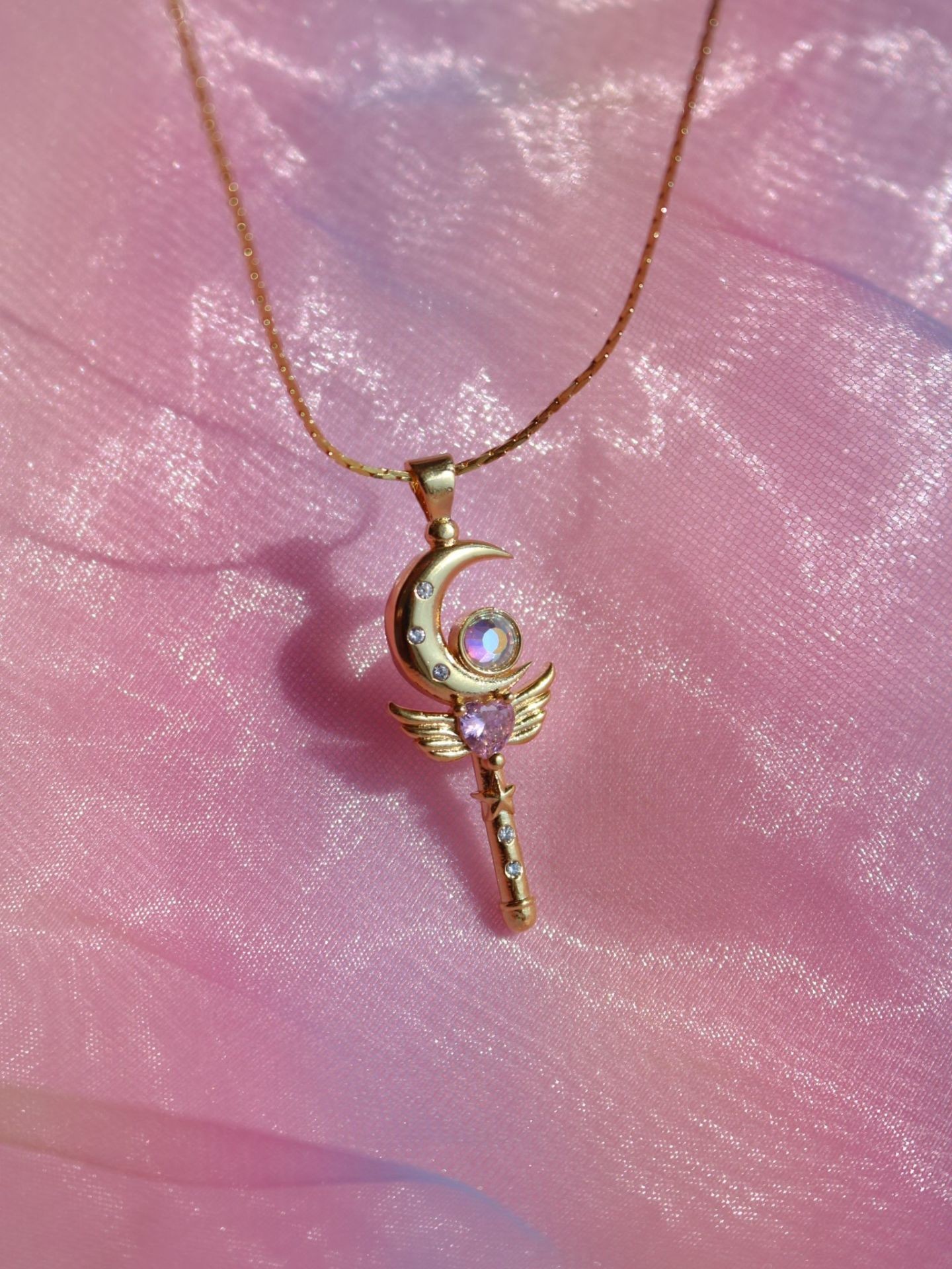 Sailor Moon Wand Magic Wand Necklace