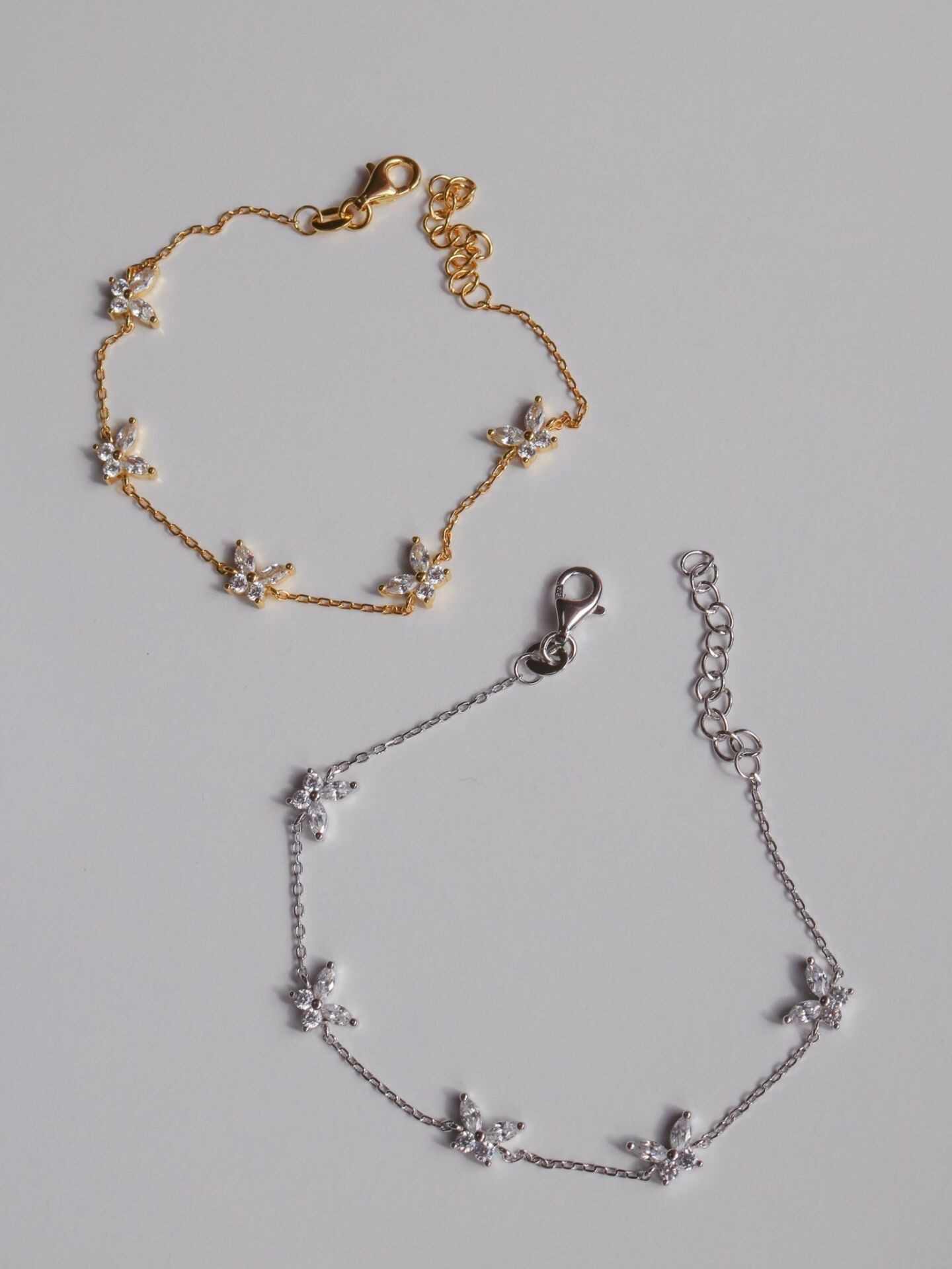 Set of 5 Pixie 925 Silver Bracelets