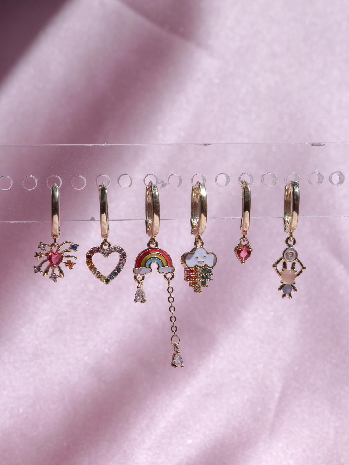 Rainbow Radiance Earring Set