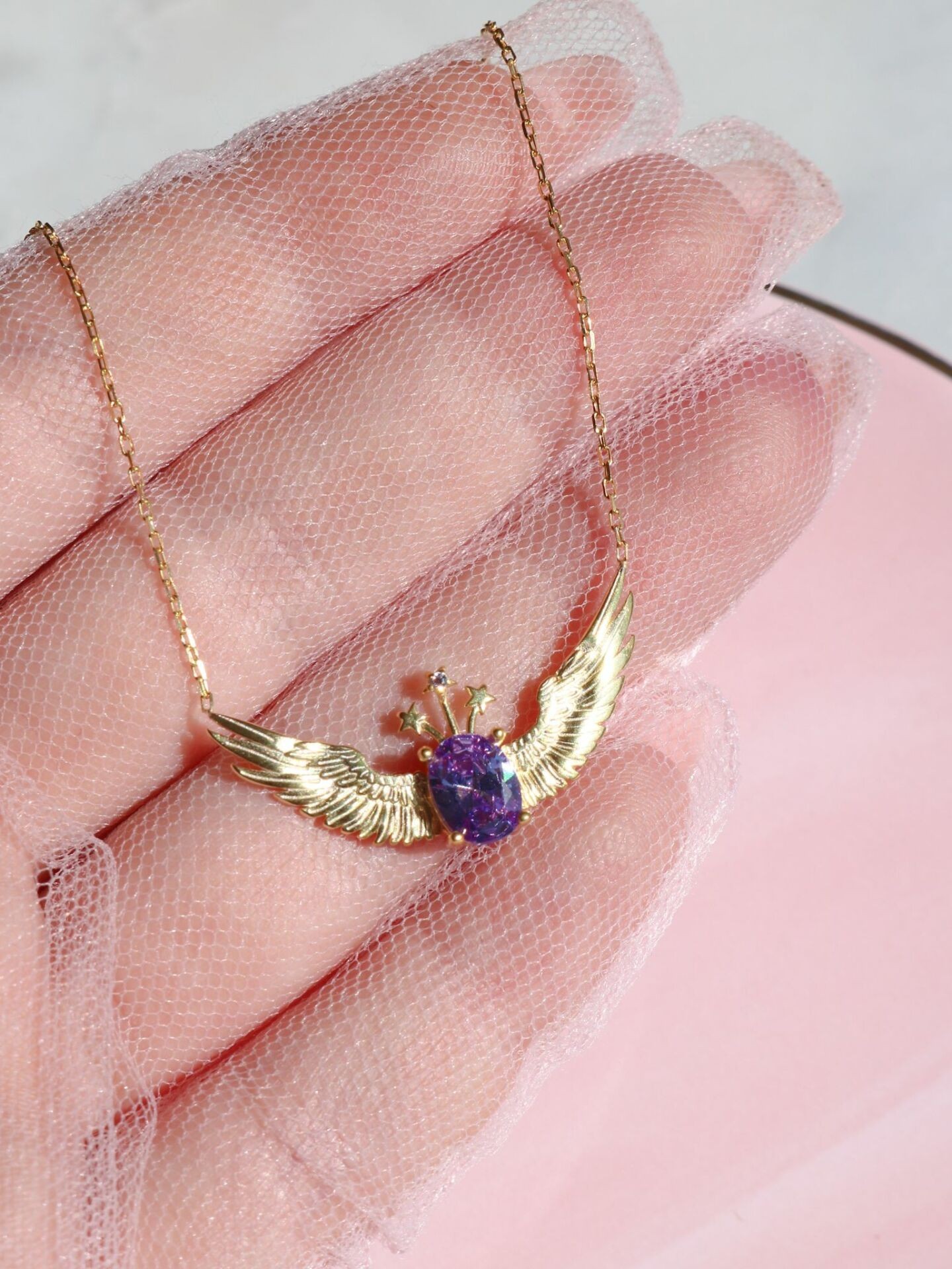 Wand of Light Magic Pegasus Necklace 925 Silver