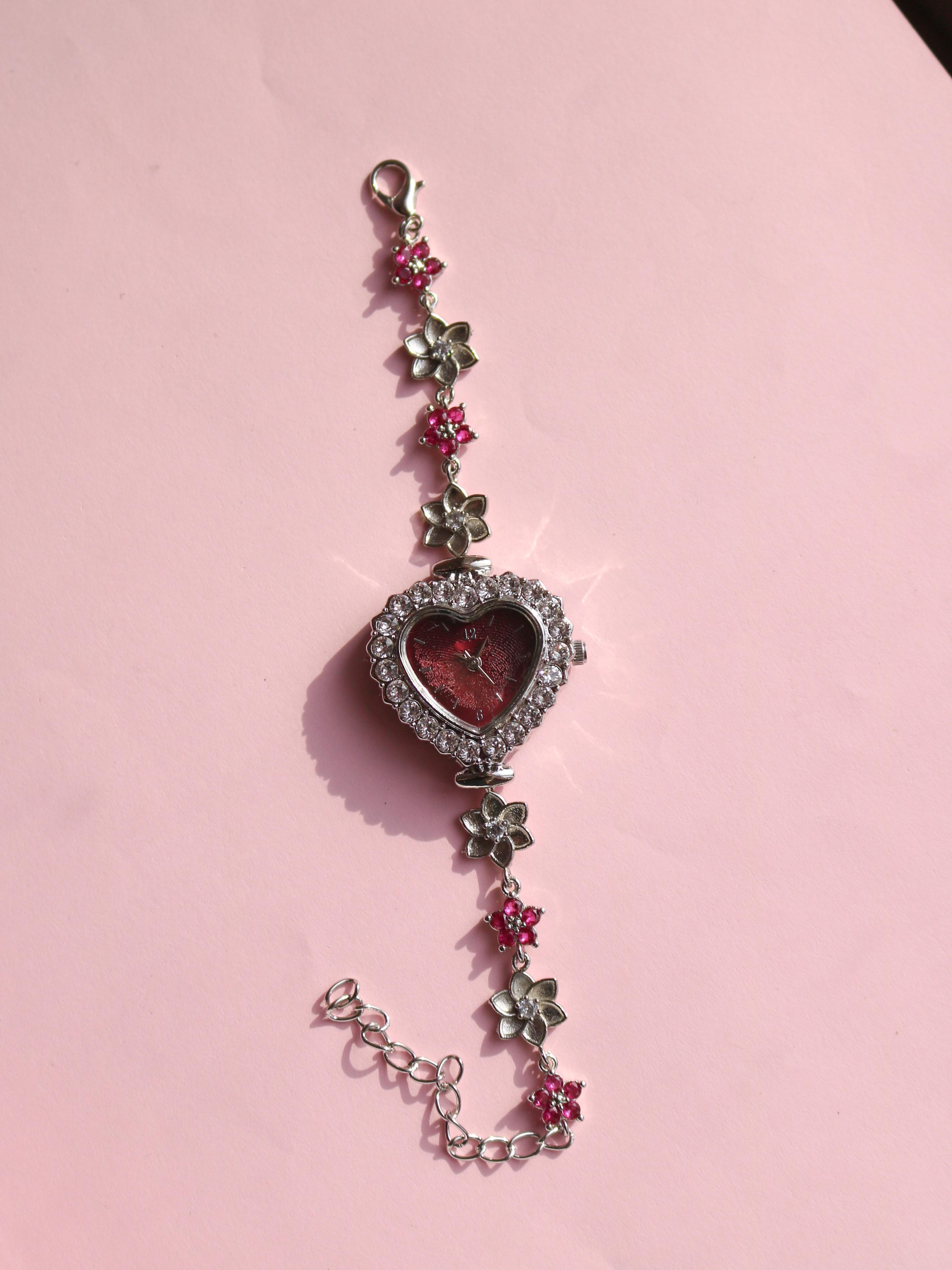 Ruby Flower Watch