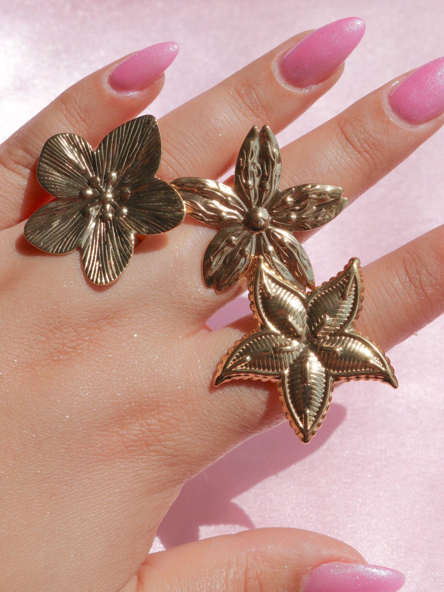 Golden Flower Ring
