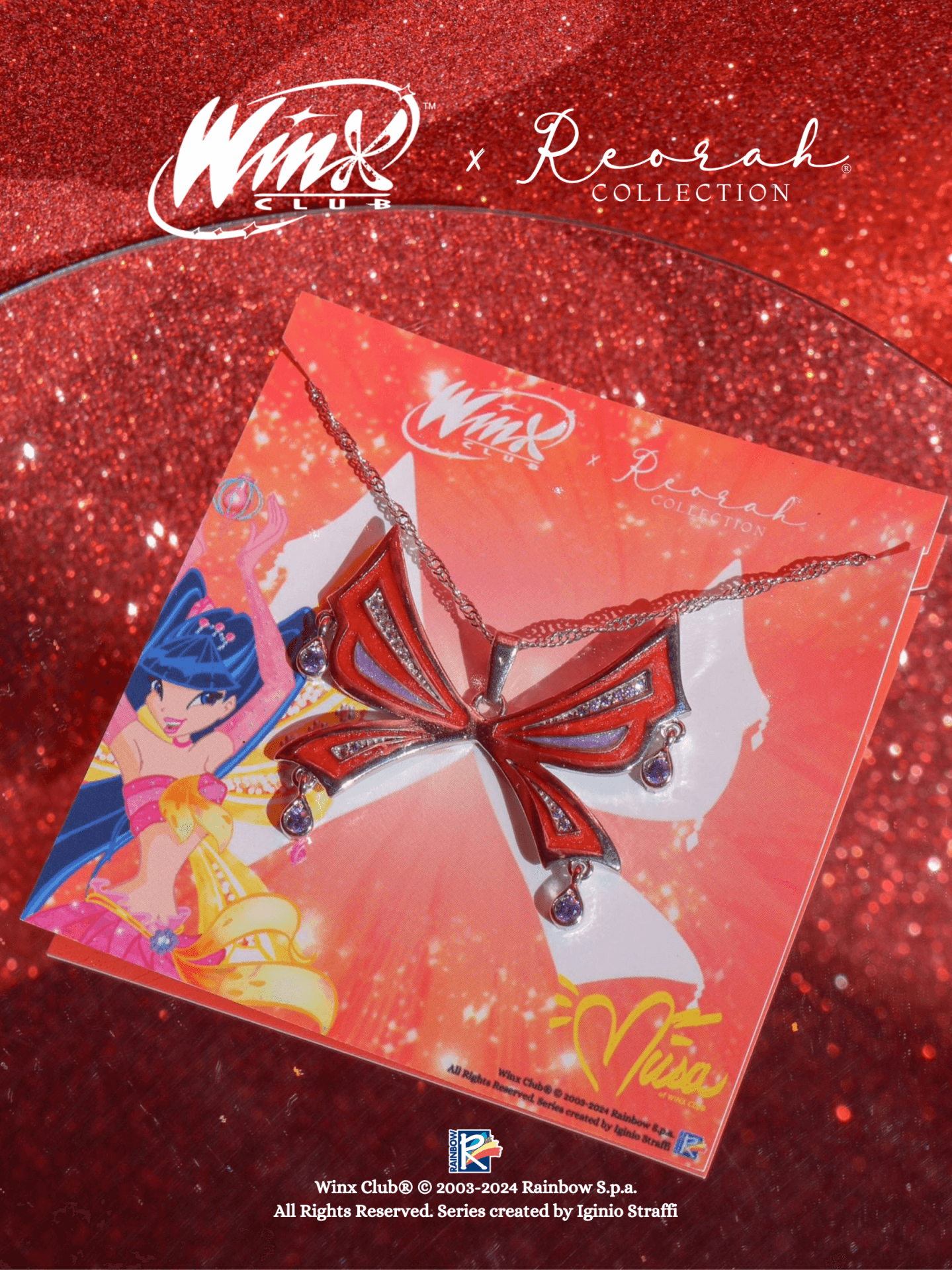 Winx Club® Musa Enchantix Wings Kolye (Üründe ufak tefek defolar mevcuttur.)