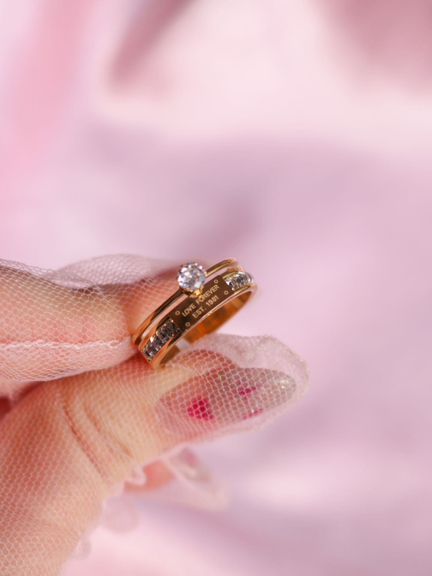 Love Forever Steel Ring