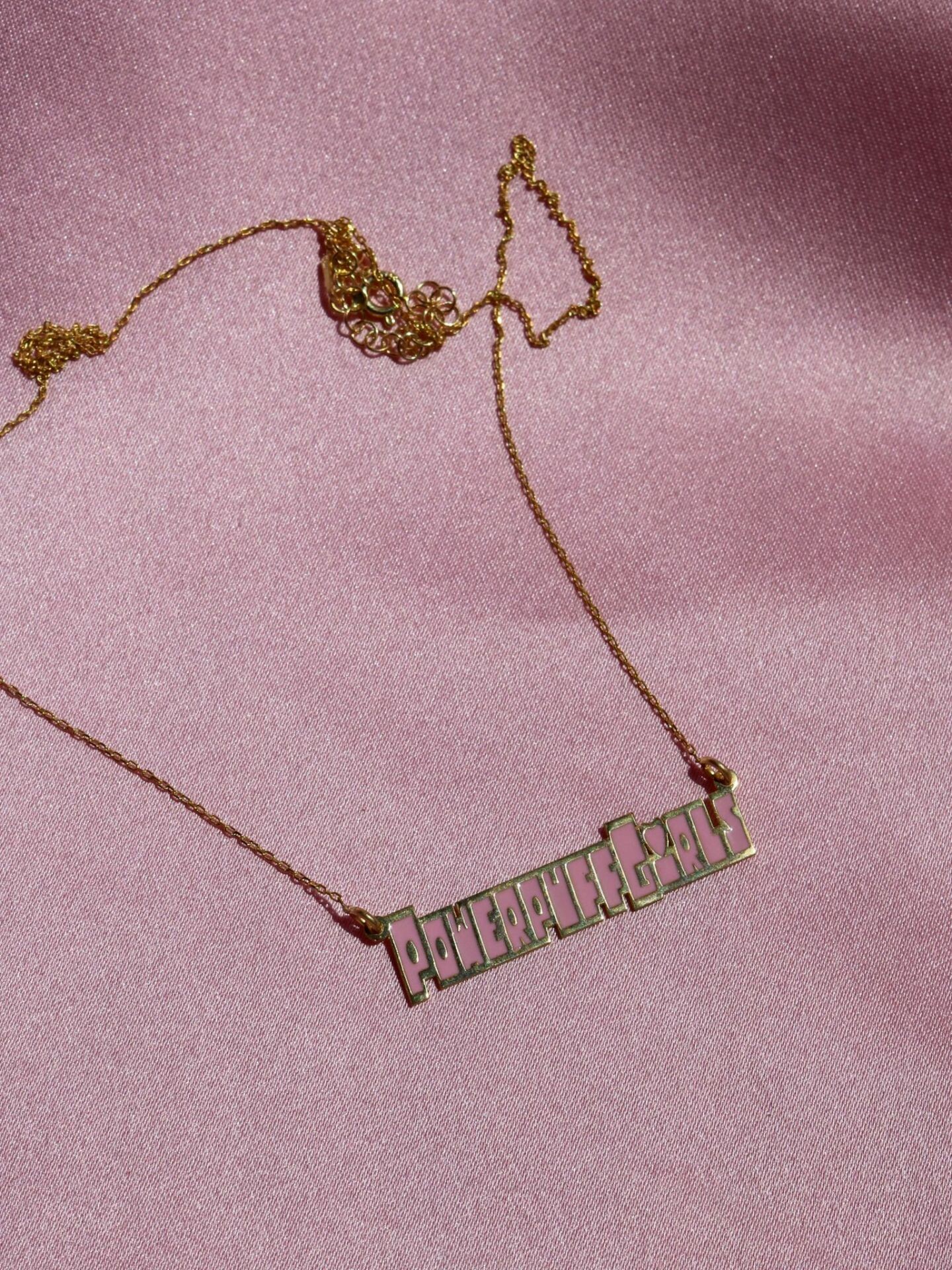 Powerpuff Girls Name Necklace 925 Silver