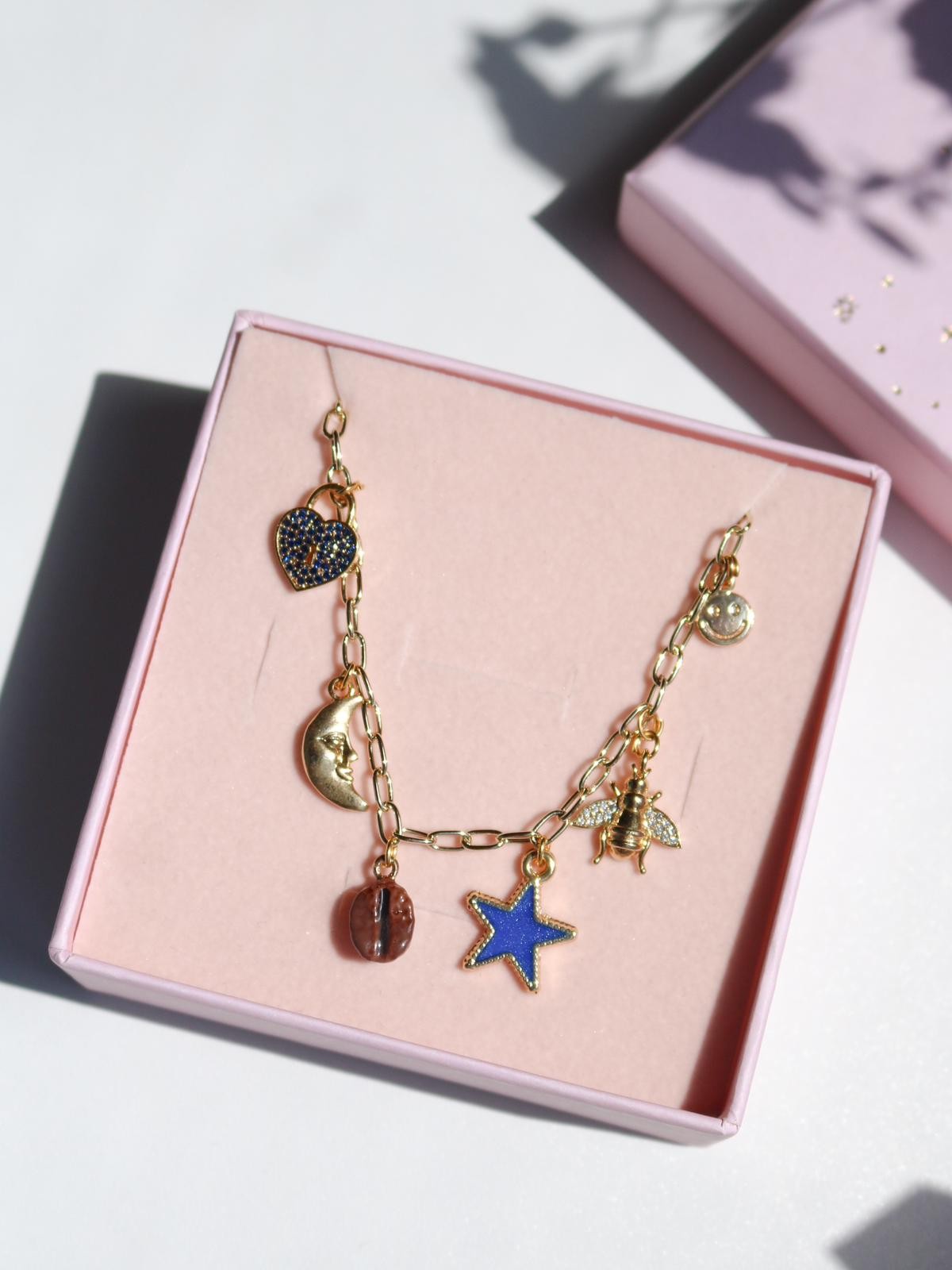 Late Night Coffee Charm Kolye Xuping Zincir