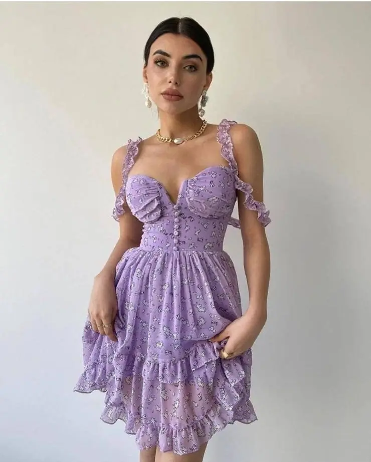Stella Rossa Lilac Lilac Floral Dress