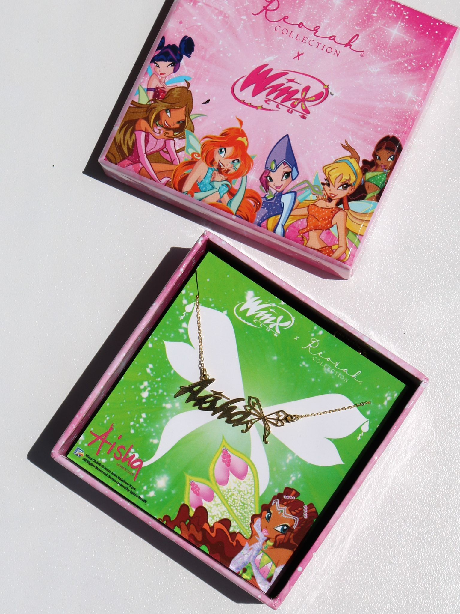 Winx Club® Aisha Kişiye Özel Enchantix Wings İsim Kolye