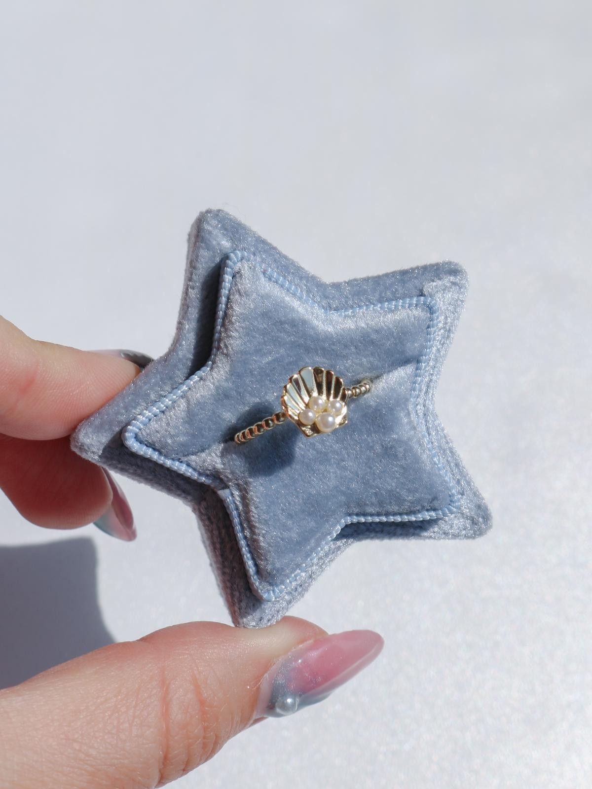 Pearl Seashell 925 Gümüş Yüzük