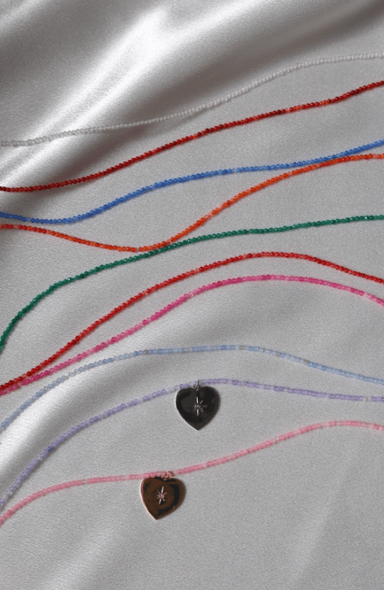 Birthstone Natural Stone Medallion Necklace