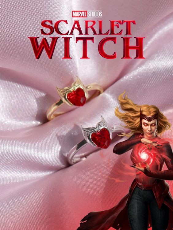 Wanda Scarlet Witch 925 Ayar Gümüş Yüzük