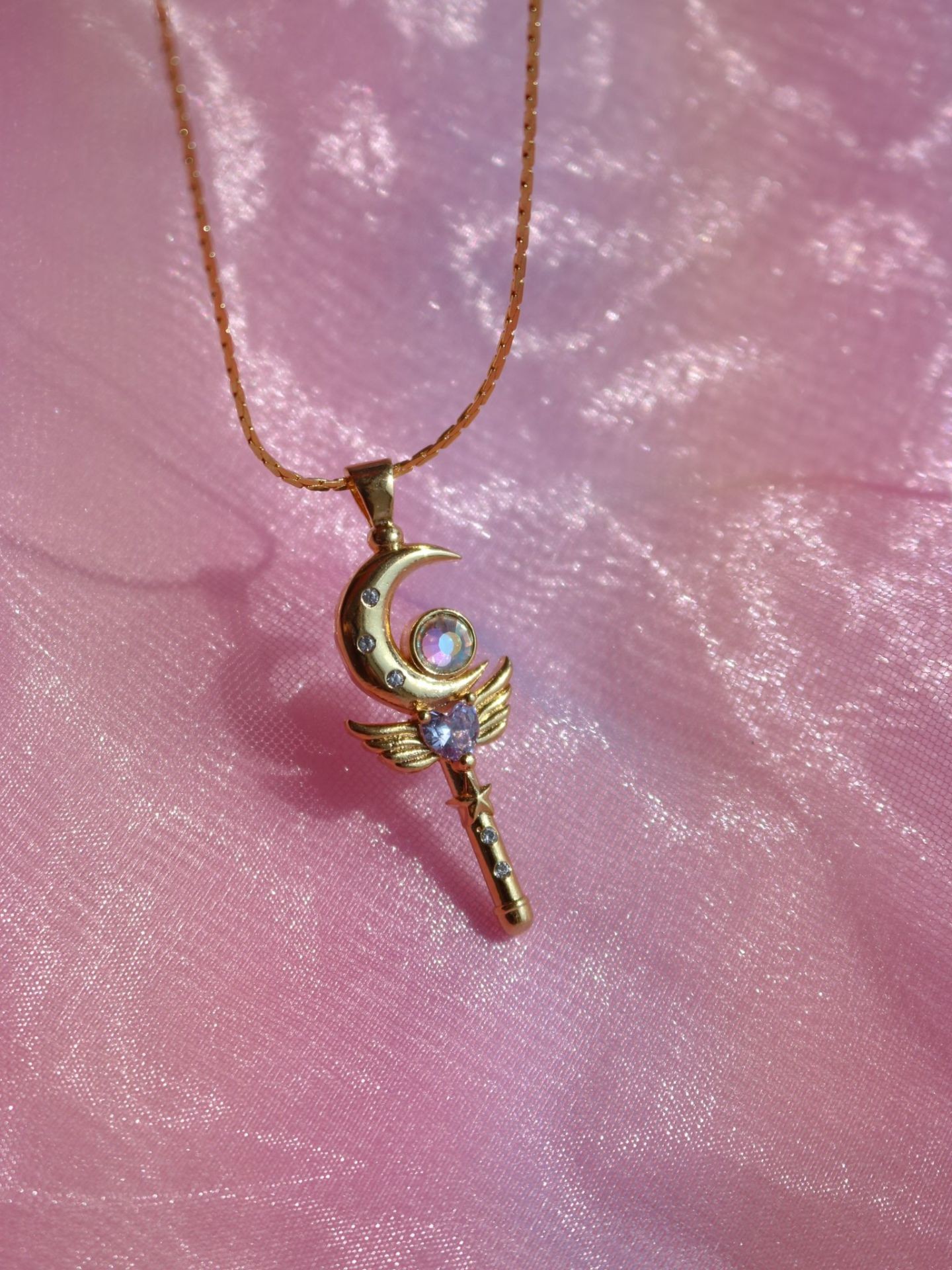 Sailor Moon Wand Magic Wand Necklace