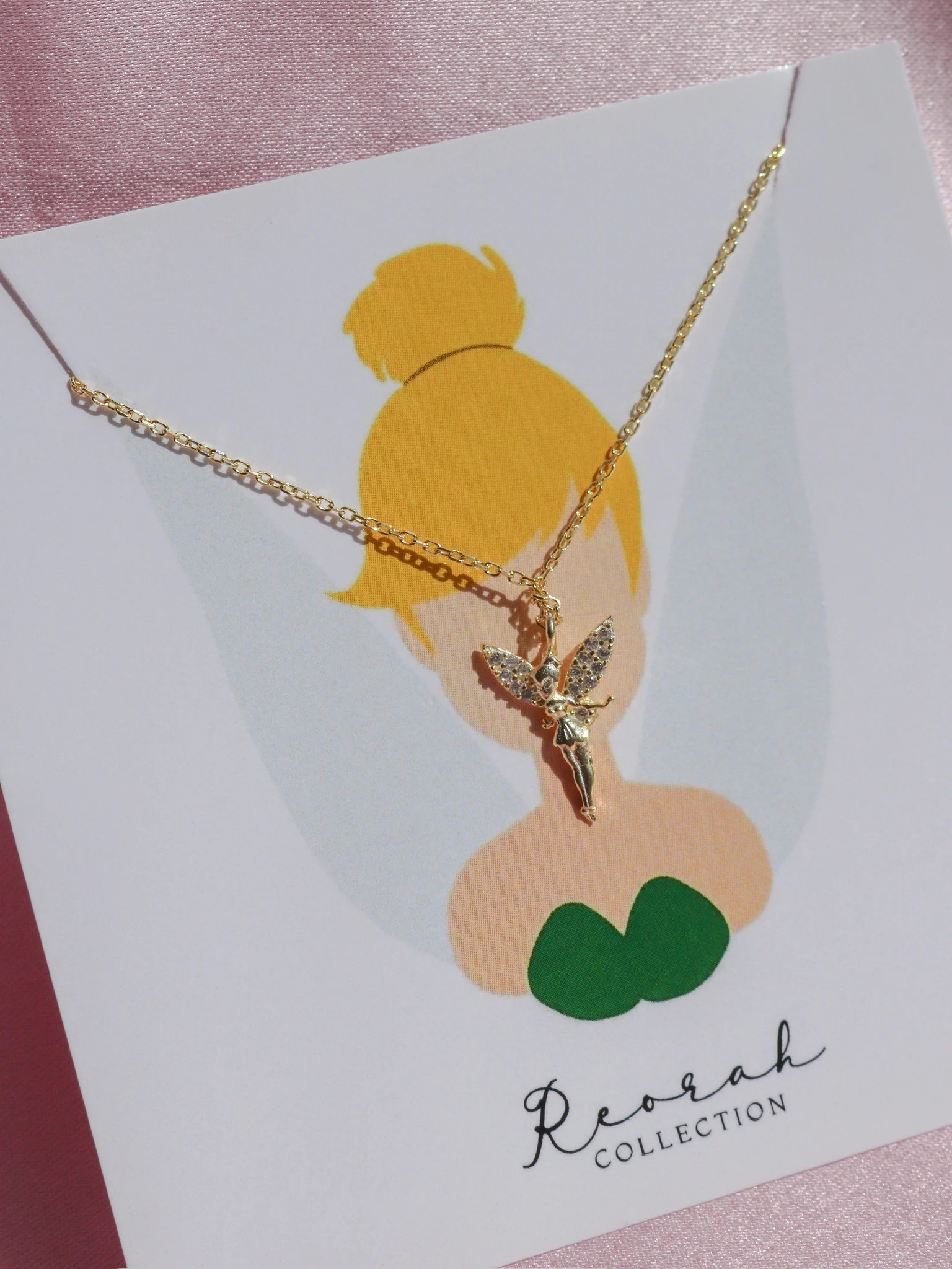 Tinker Fairy 925 Gümüş Küpe, Kolye ve Yüzük Set