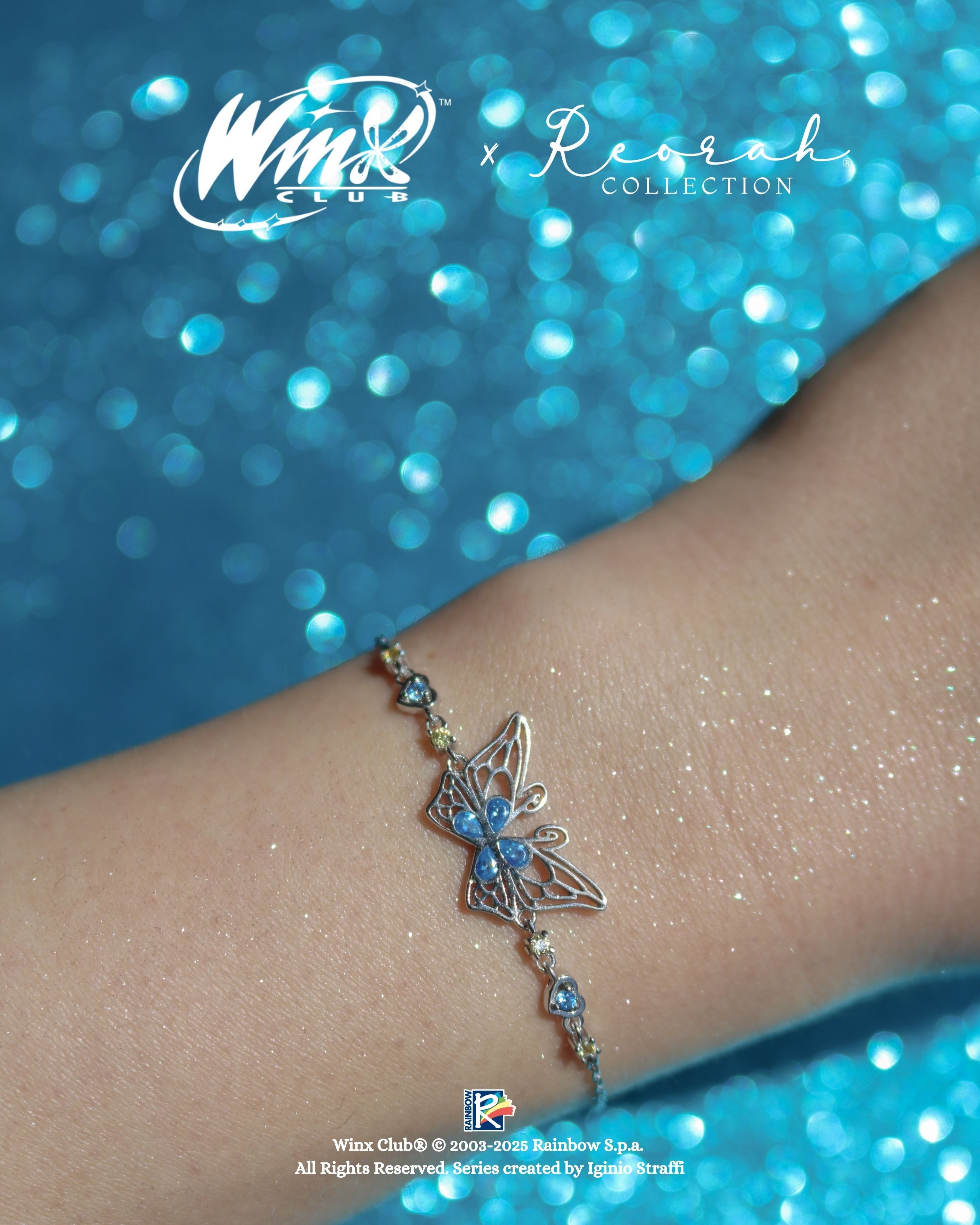 Winx Club® Bloom Enchantix Wings 925 Silver Bracelet