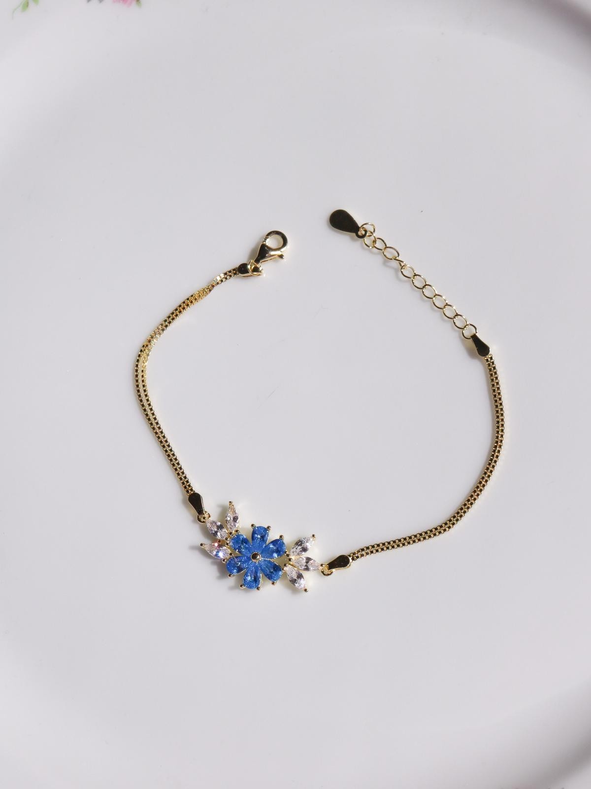 Forget Me Not 925 Silver Bracelet