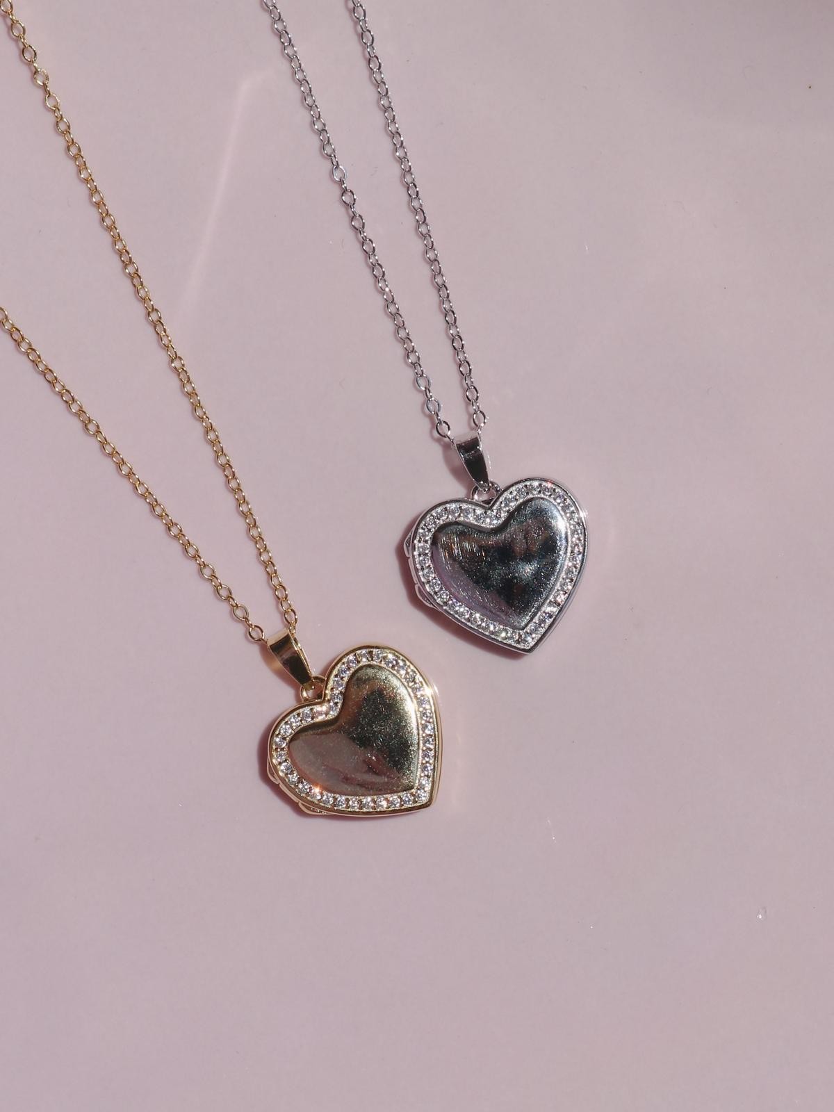 Light of My Heart Kişiye Özel Yazılı ve Fotoğraflı 925 Gümüş Kolye