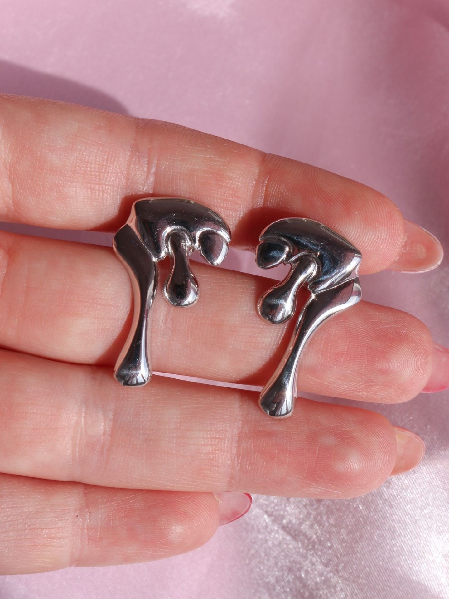 Melting Earring 925 Silver