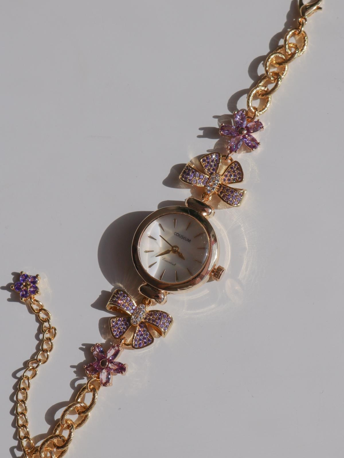 Lilac Bow Glow Watch