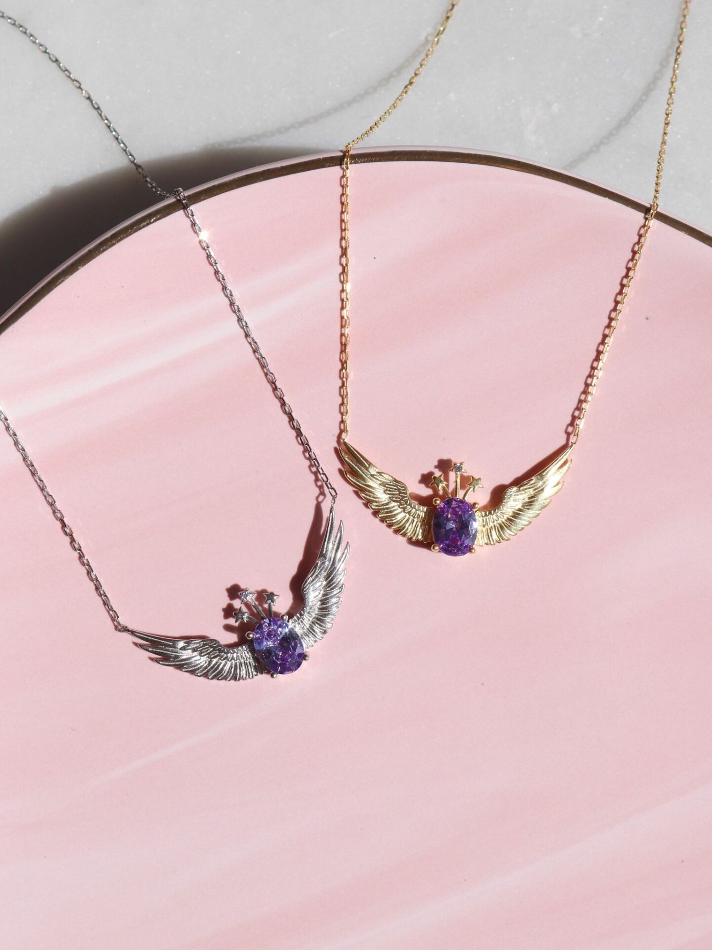 Wand of Light Magic Pegasus Necklace 925 Silver