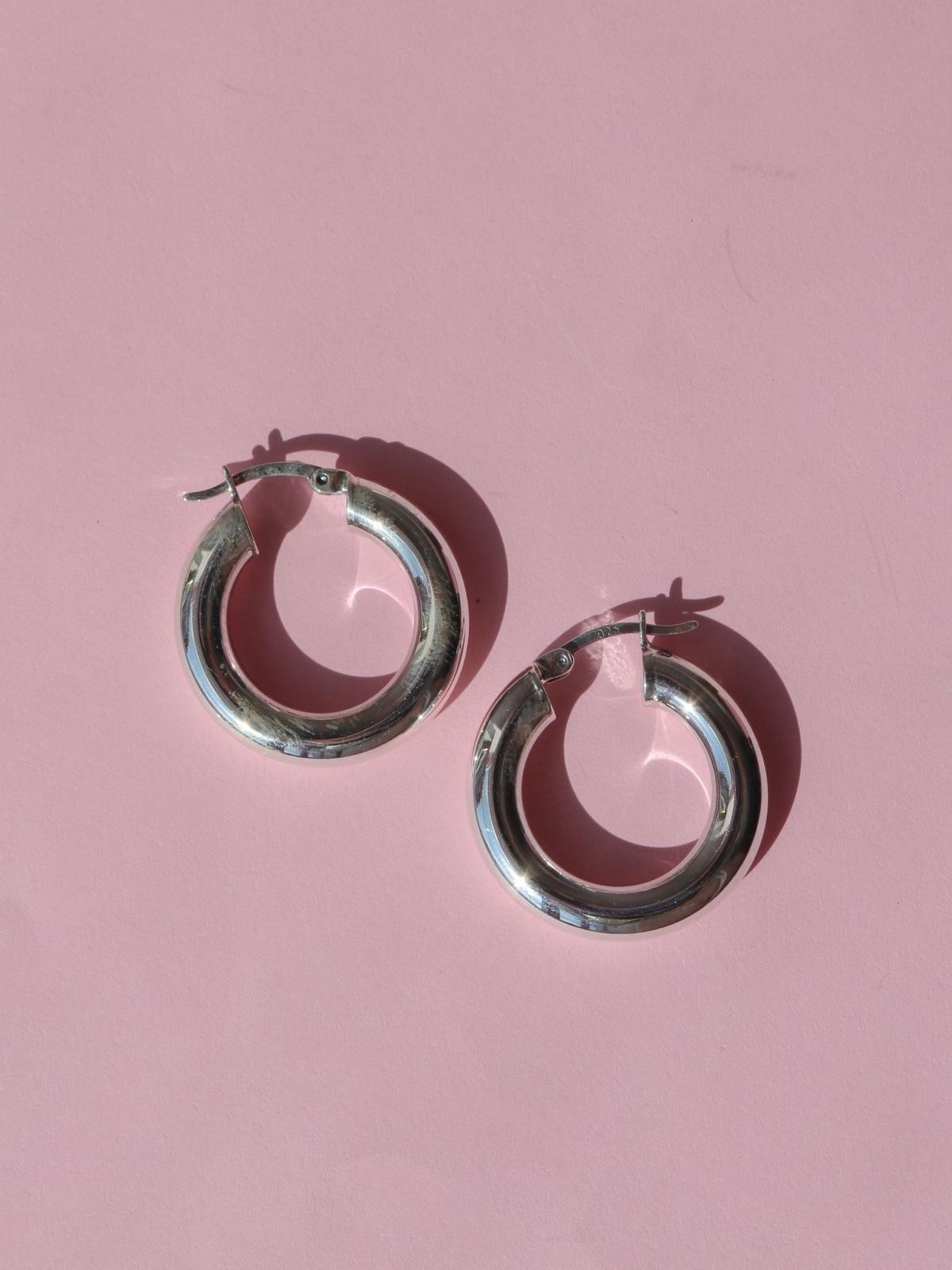 Big Hoop Earring 925 Silver