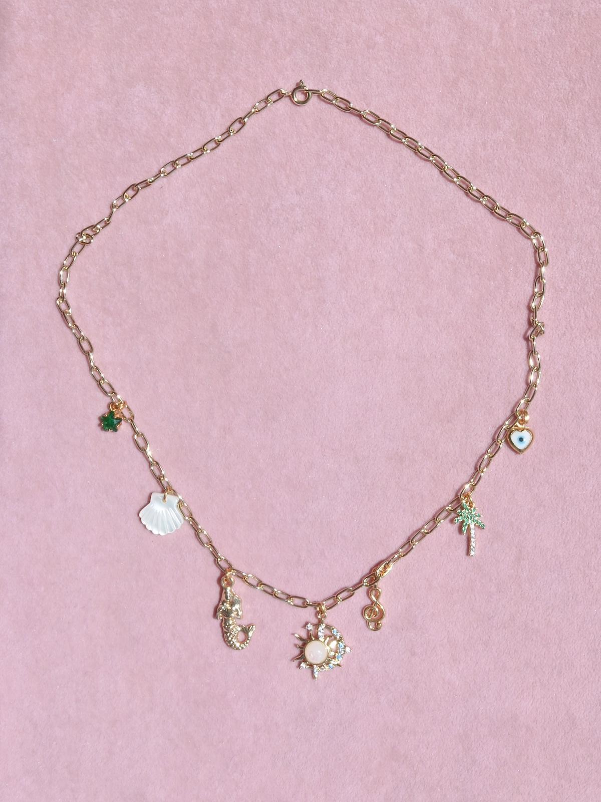 Mermaid’s Paradise Charm Kolye Xuping Zincir