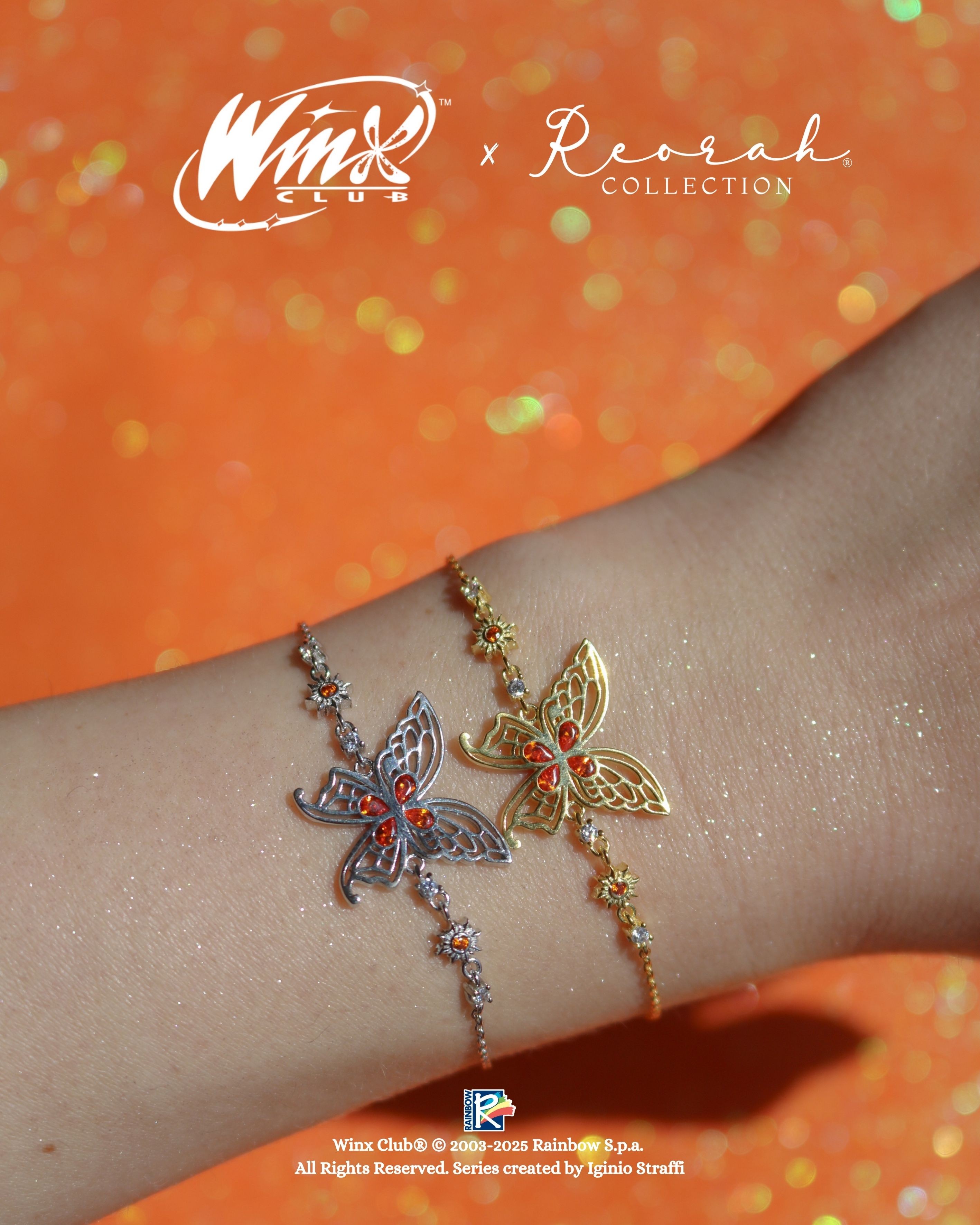 Winx Club® Stella Enchantix Wings 925 Silver Bracelet