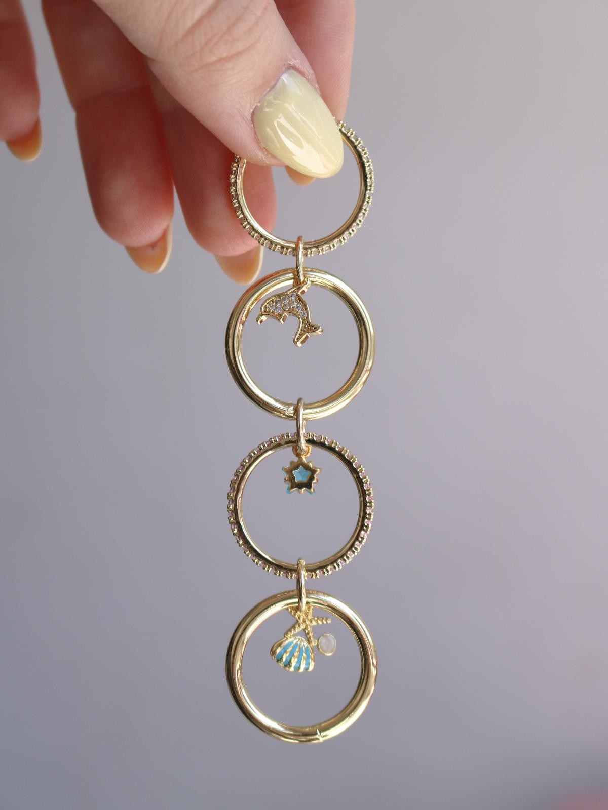 Pembe Velorien Charm Yüzük 15 - M Beden