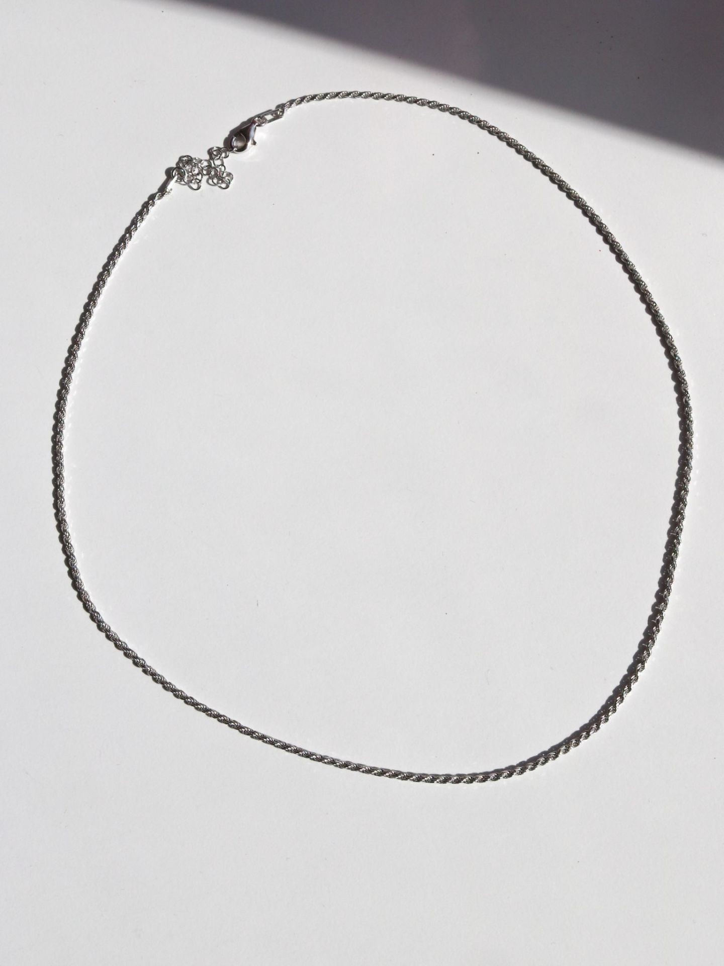 Braided Chain 925 Silver Necklace