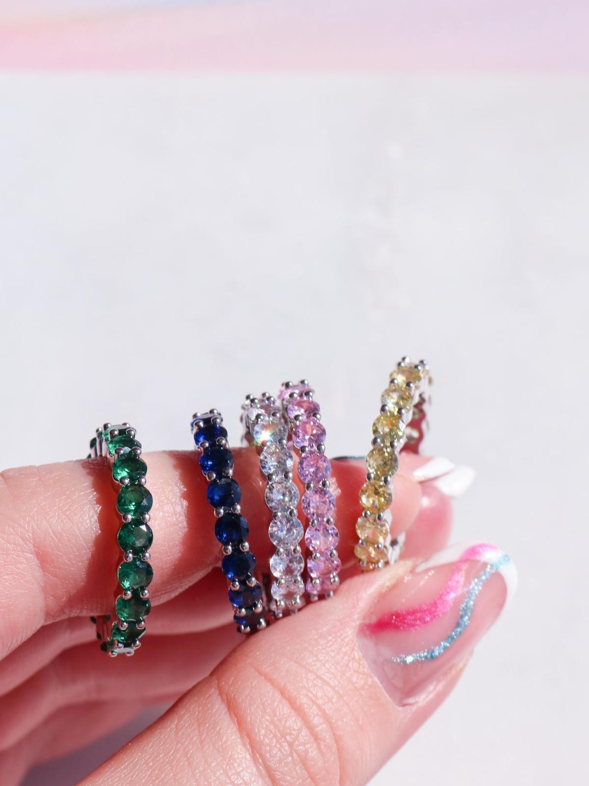 Multi Circle Ring Colors Collection