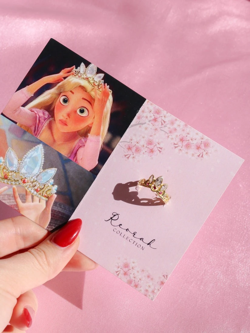 Rapunzel Crown Ring 925 Silver