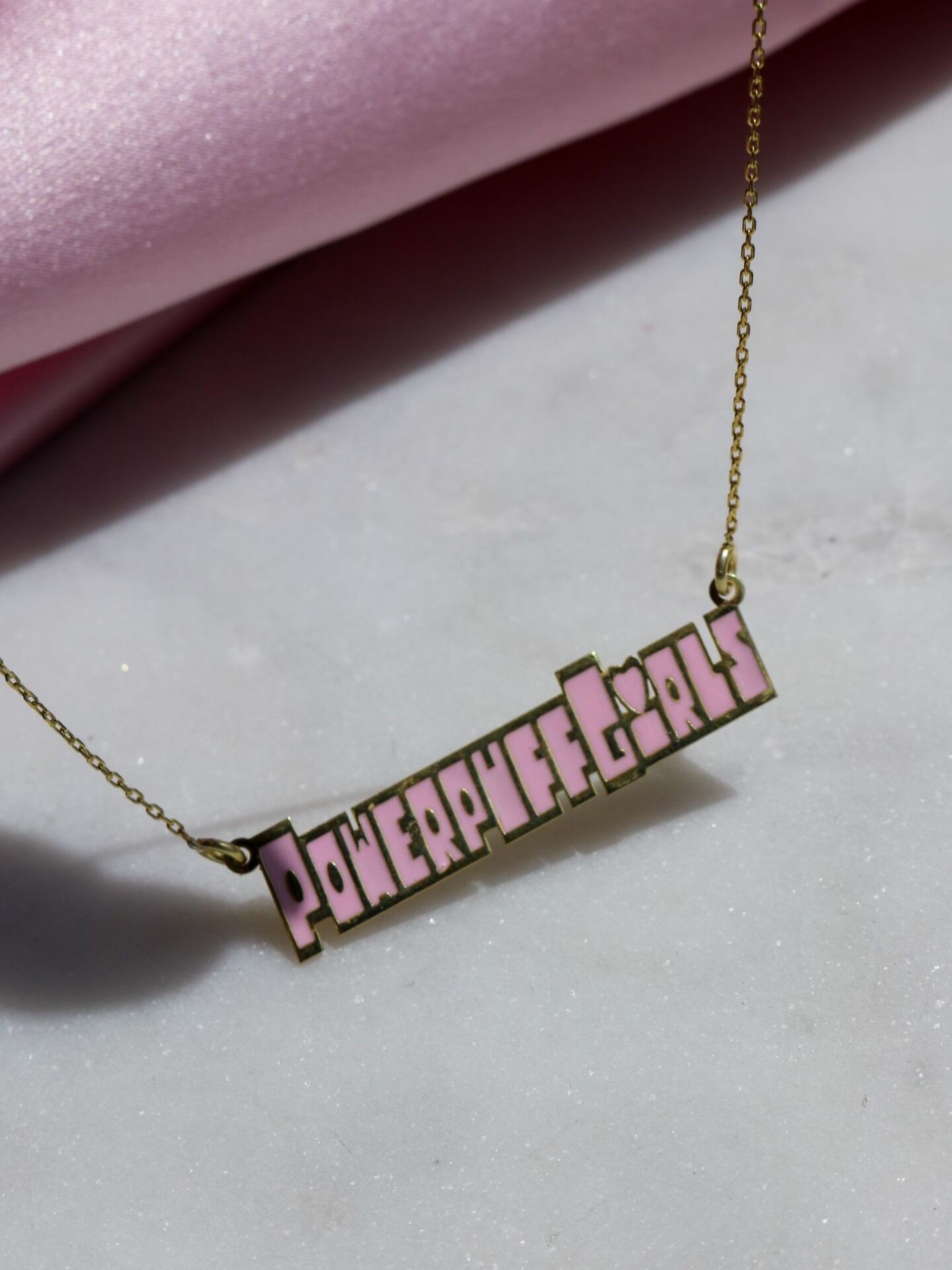 Powerpuff Girls Name Necklace 925 Silver