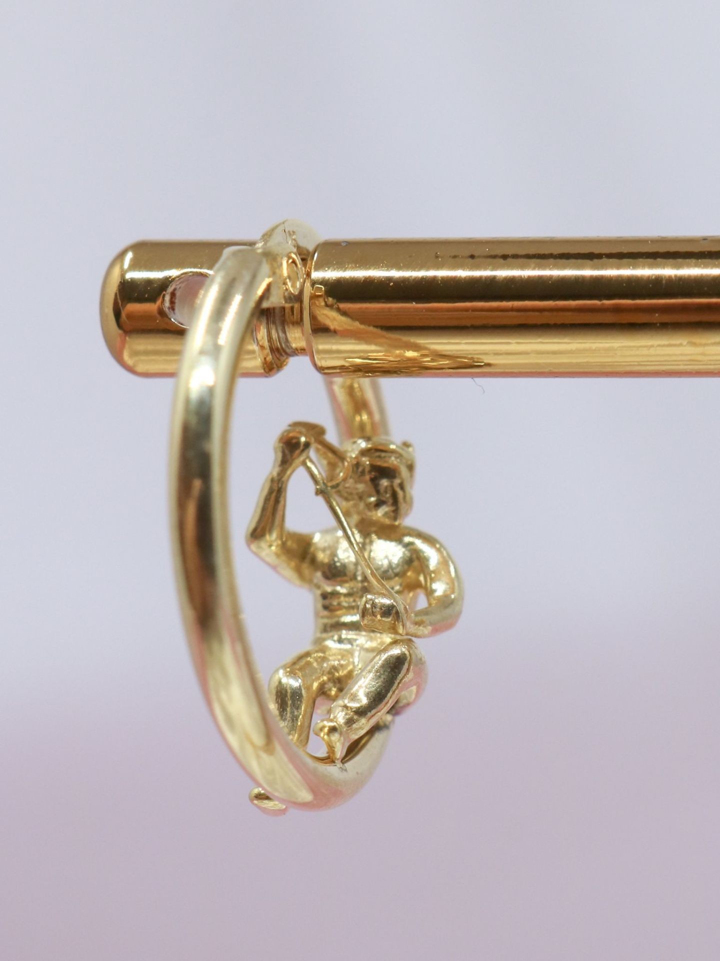 Devil and Angel Hoop Earring 925 Silver