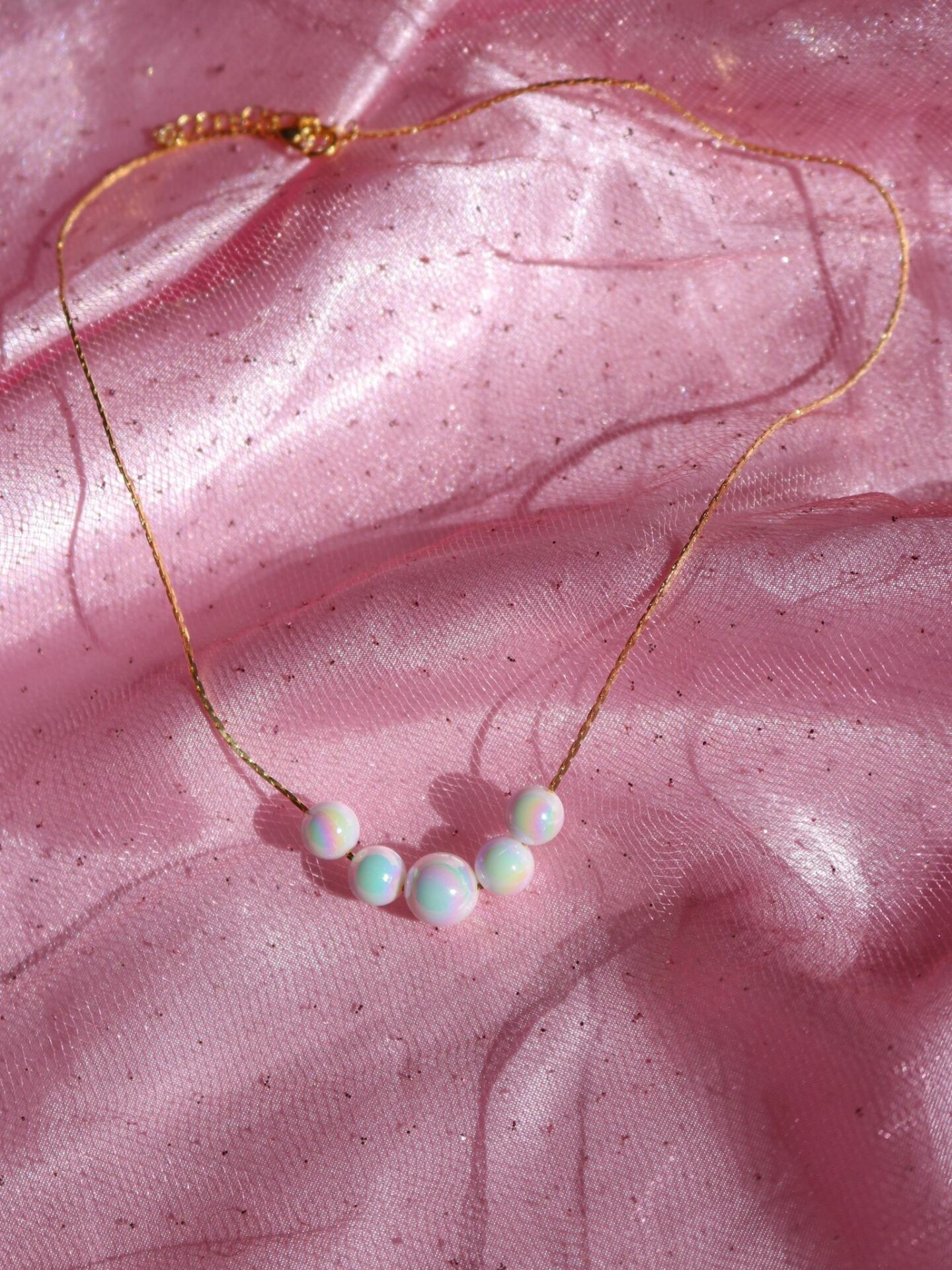 Perfect Mermaid Pearl Necklace Holographic