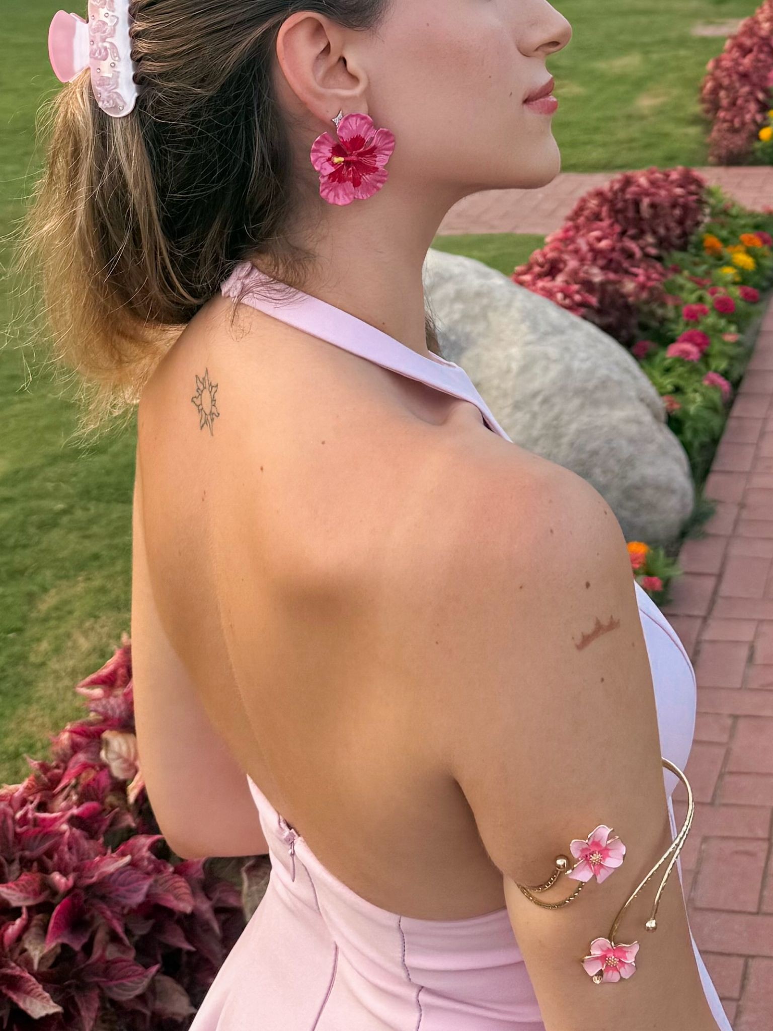 Orchid Arm Bracelet