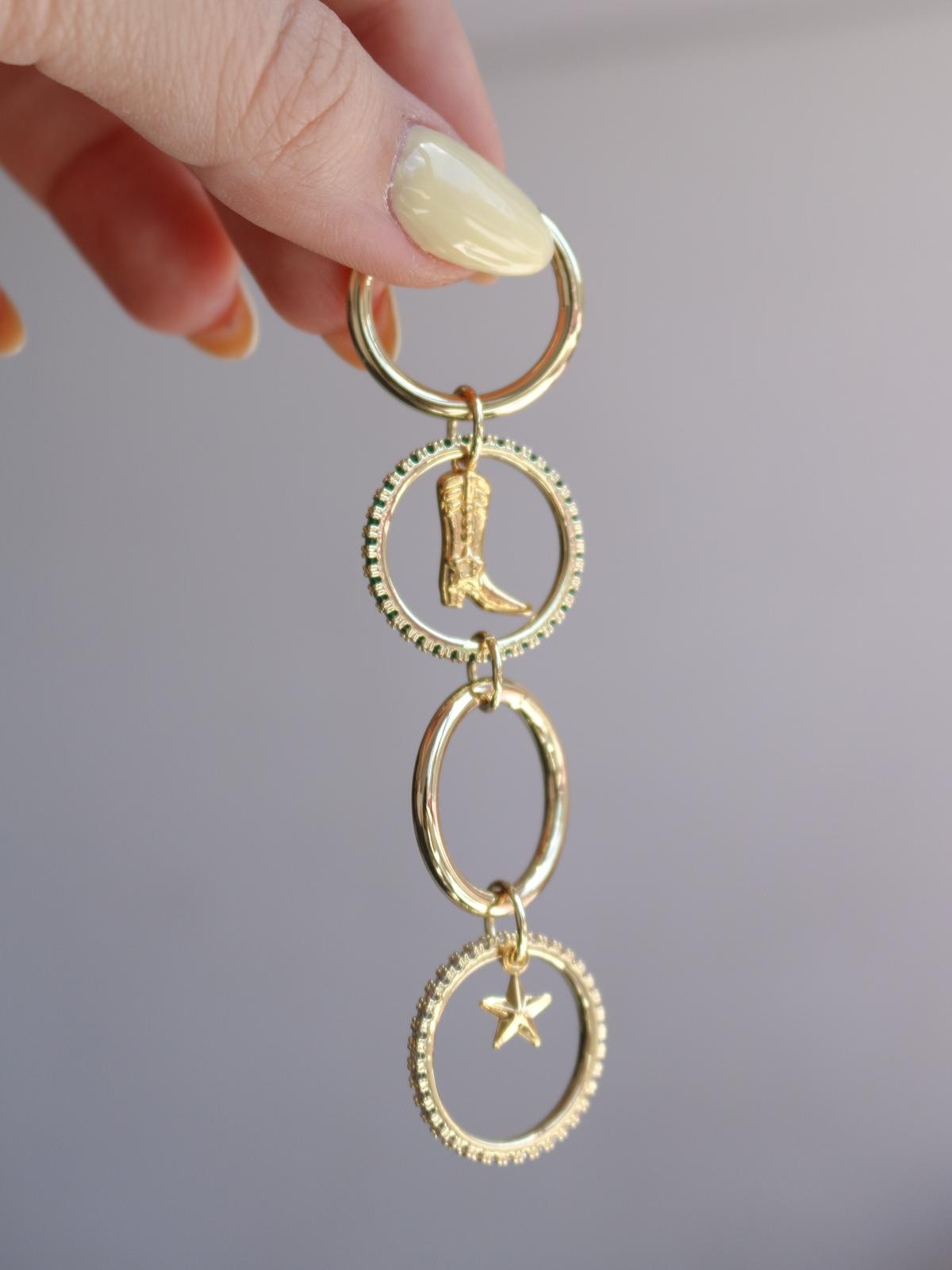 Yeşil Velorien Charm Yüzük 15 - M Beden