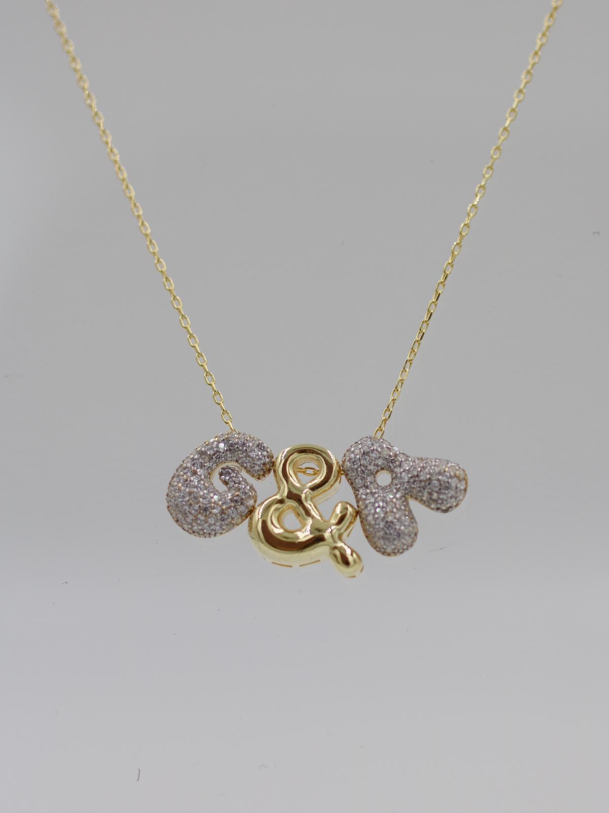 You & Me Personalized 925 Silver Necklace