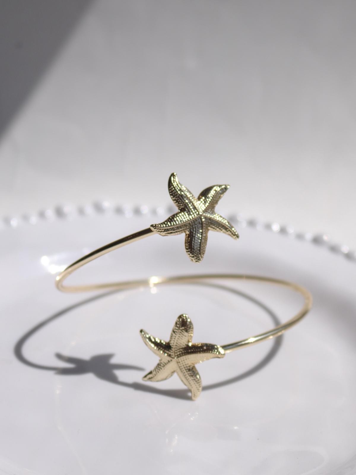 Mini Golden Starfish Kol Bileziği