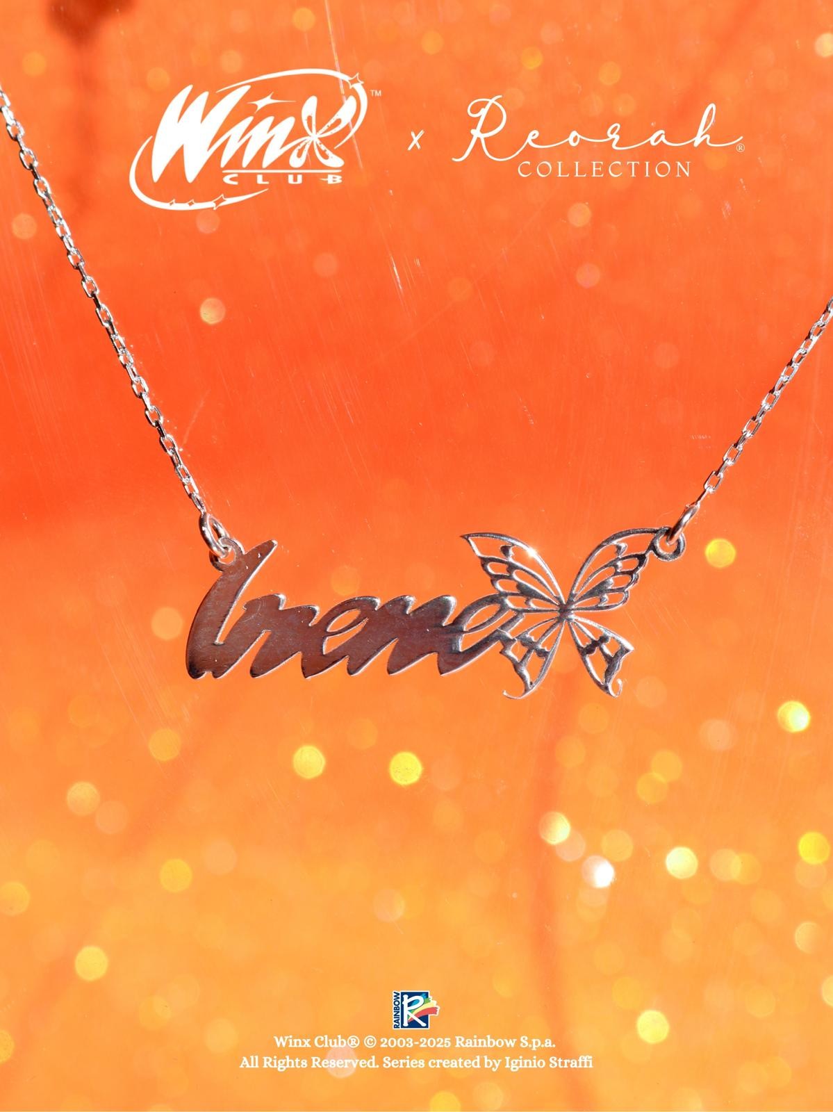 Winx Club® Stella Kişiye Özel Enchantix Wings İsim Kolye