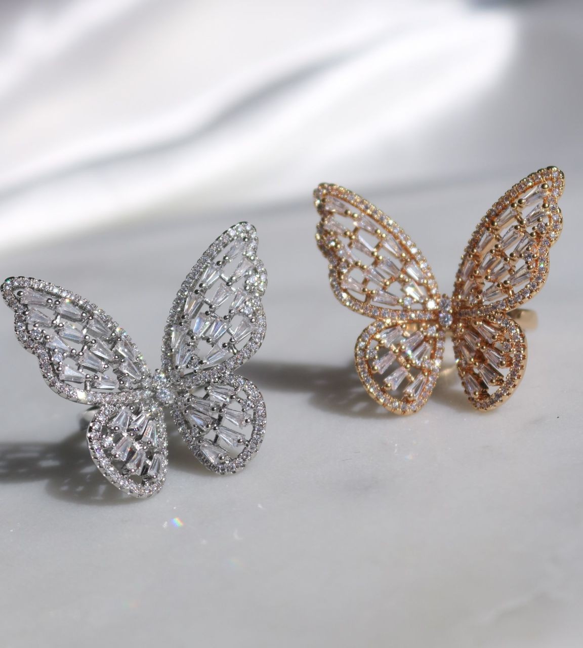 Shining Big Butterfly Ring