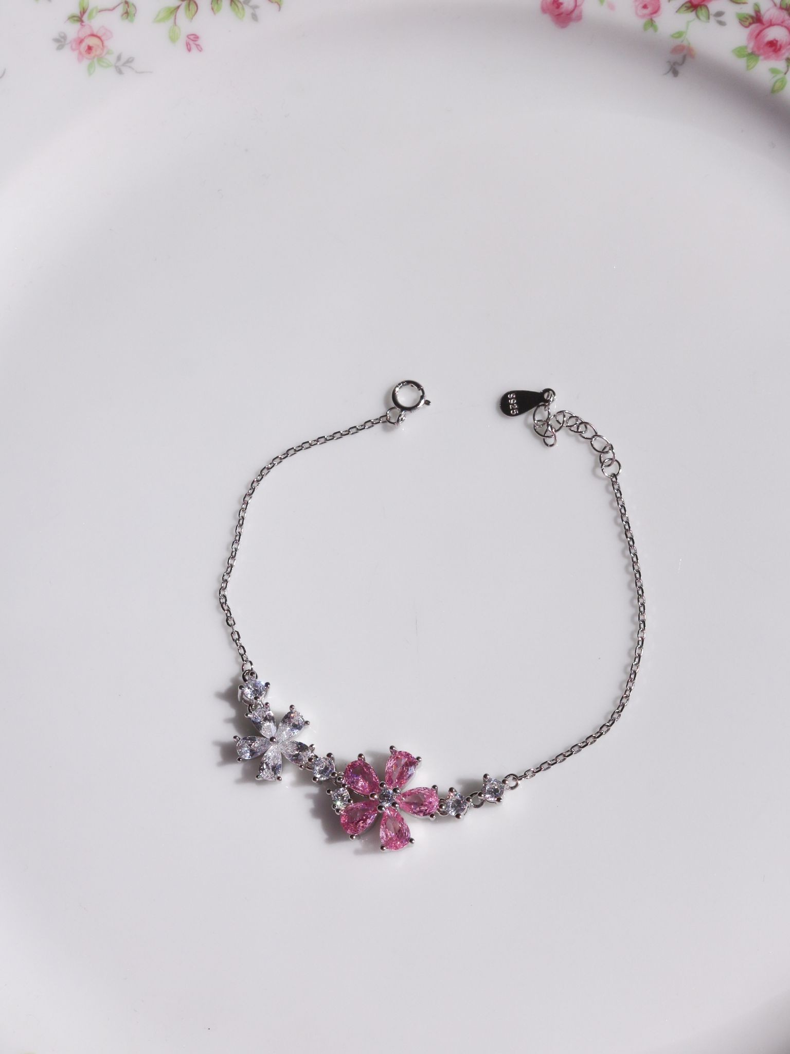 Liora Flower 925 Silver Bracelet