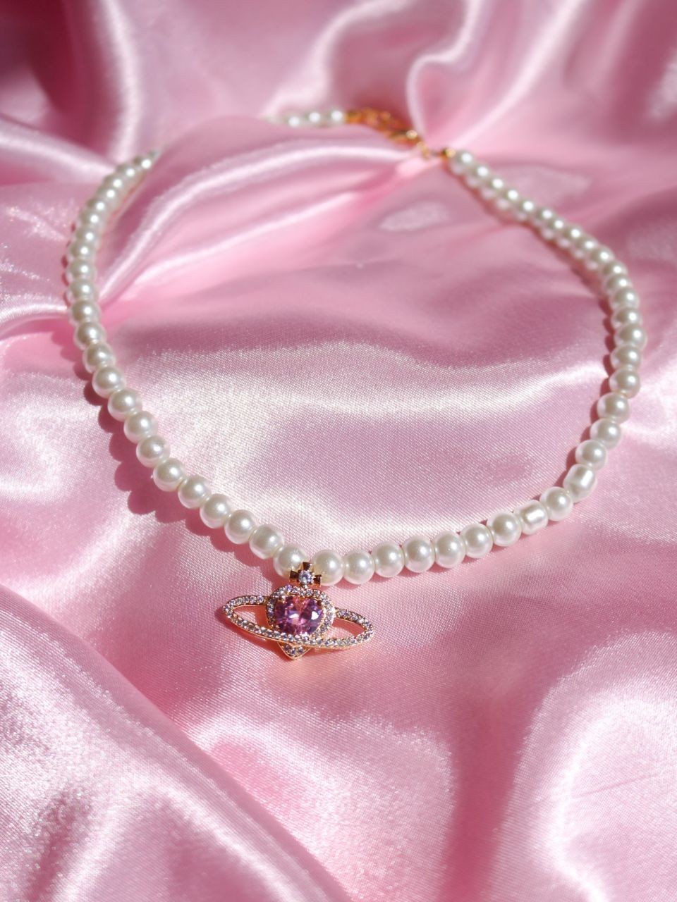 Saturn Baby Pearl Necklace