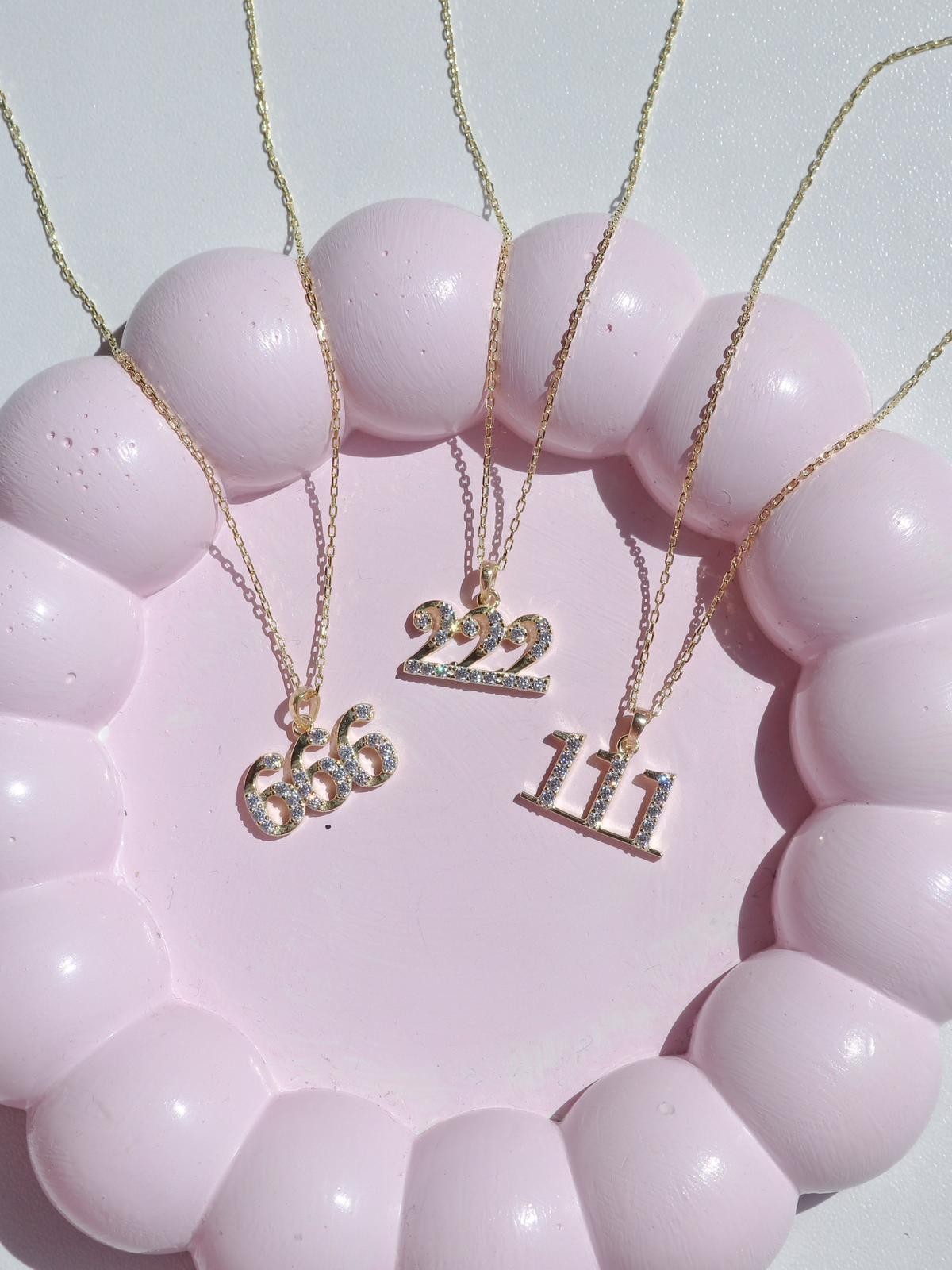 Angel Numbers Code Kolye 925 Gümüş Kolye