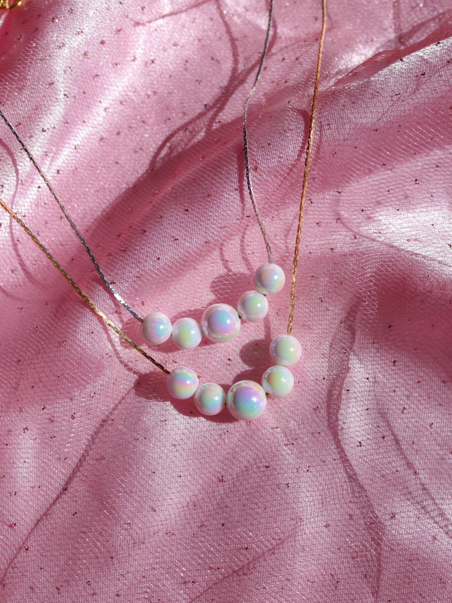 Perfect Mermaid Pearl Necklace Holographic