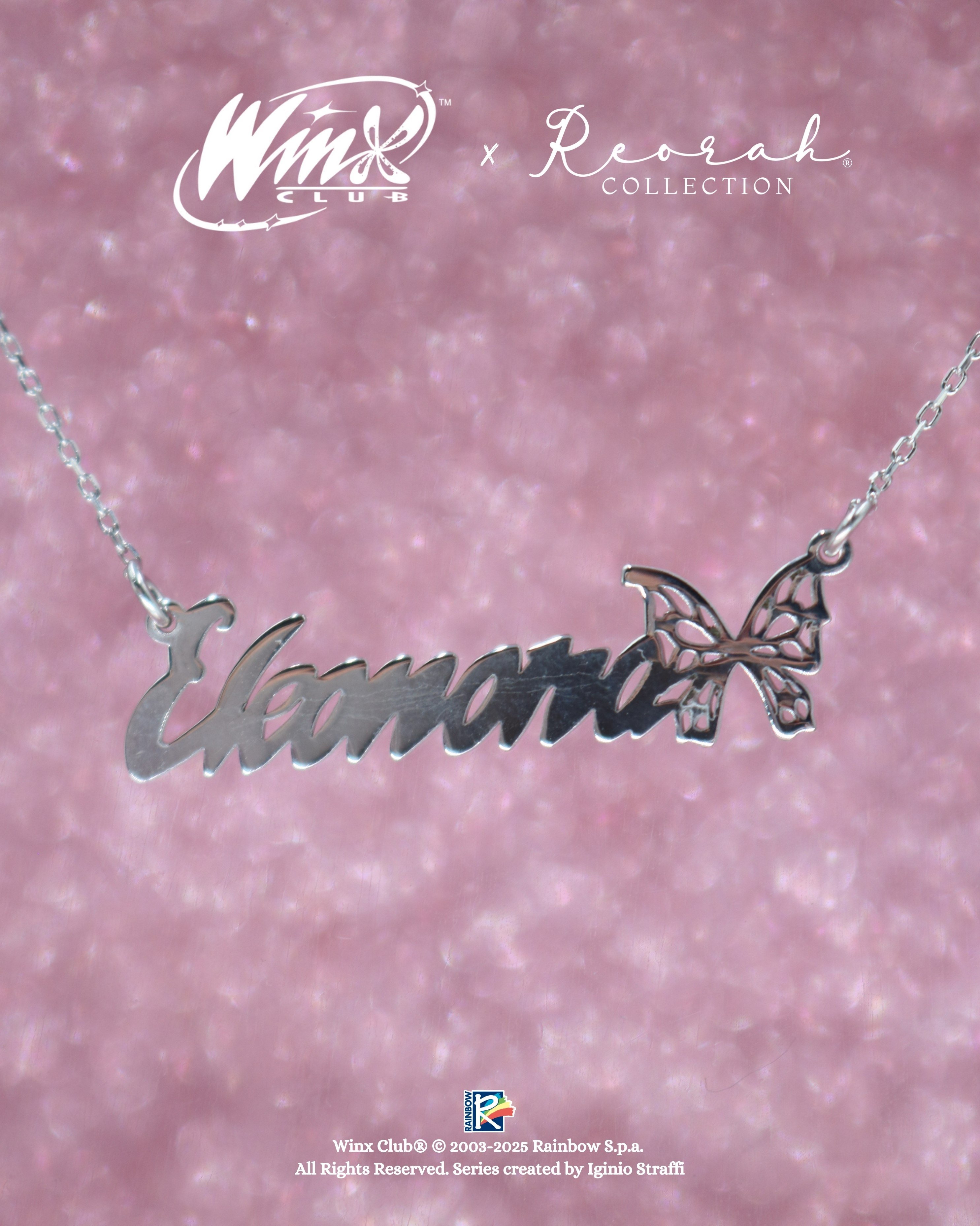 Winx Club® Kişiye Özel Enchantix Wings İsim Kolye