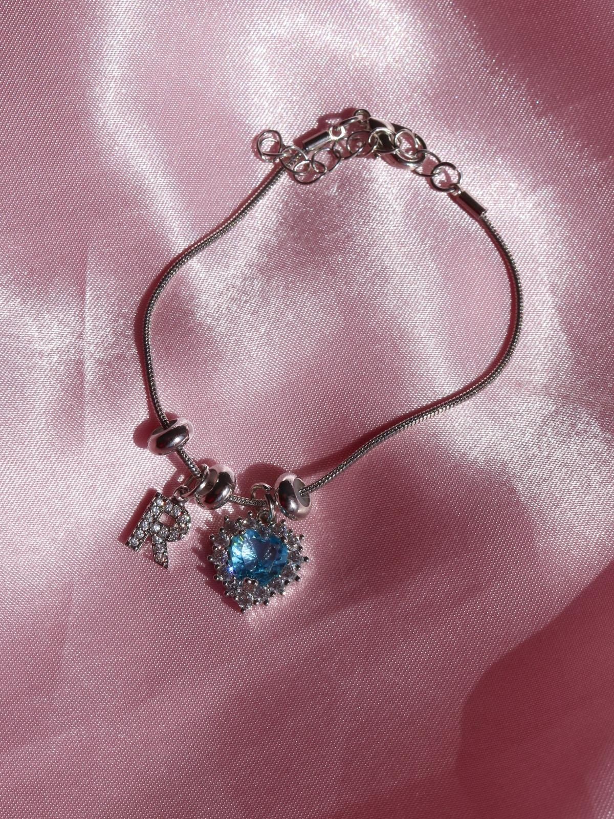 Royal Heart Letter Bracelet