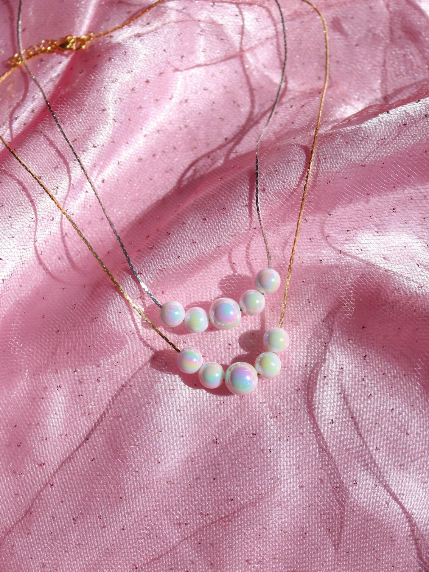 Perfect Mermaid Pearl Necklace Holographic