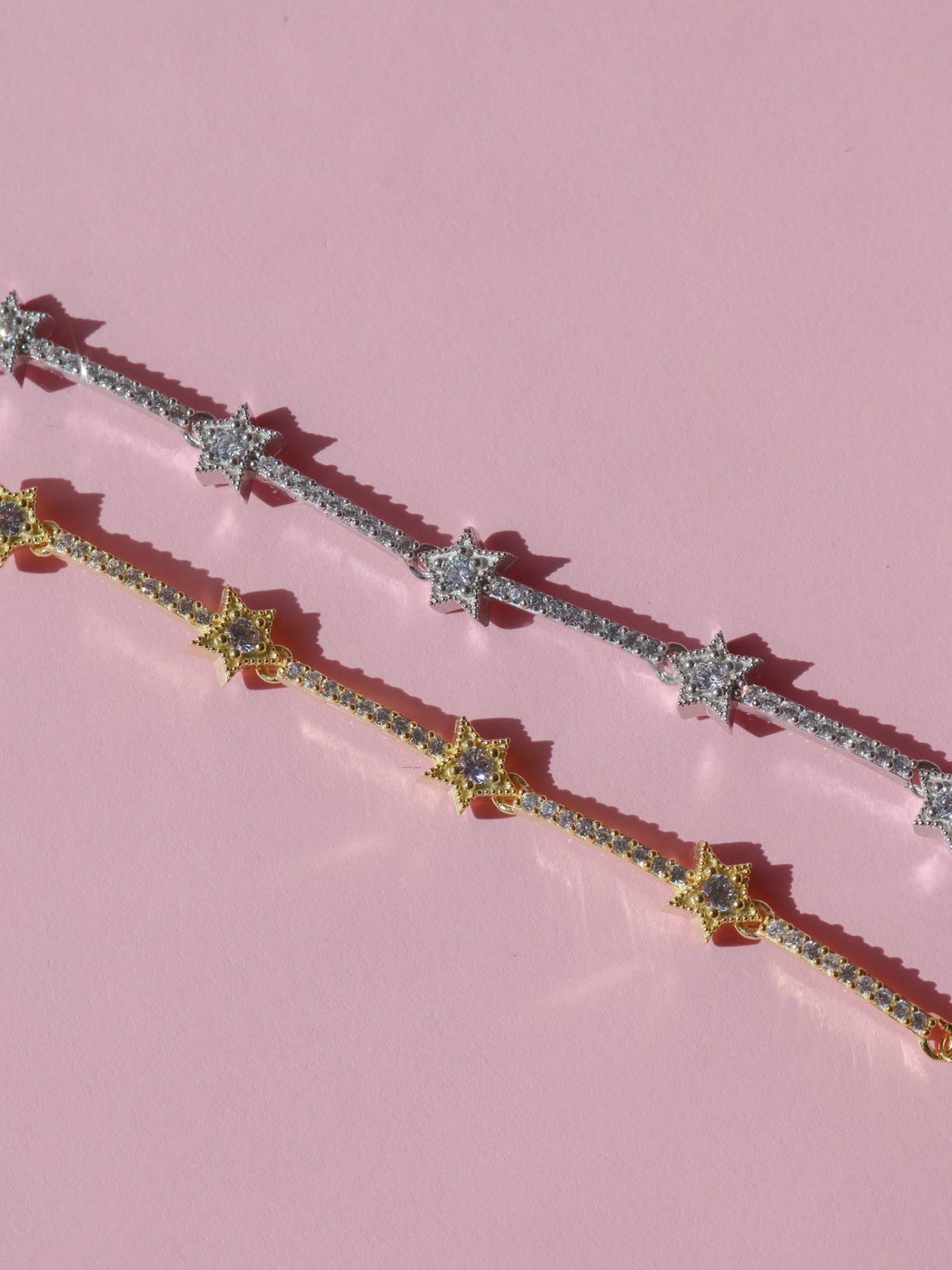 Mini Star Shower Bracelet 925 Sterling Silver