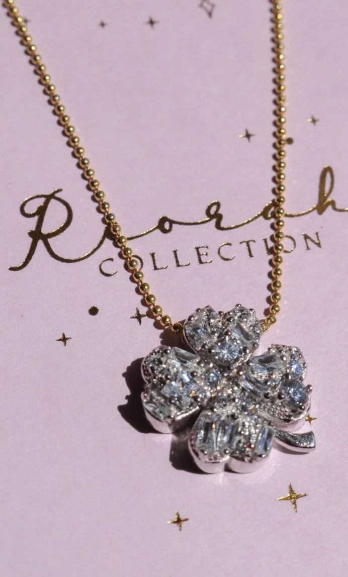 Baguette Star-Moon 925 Silver Necklace